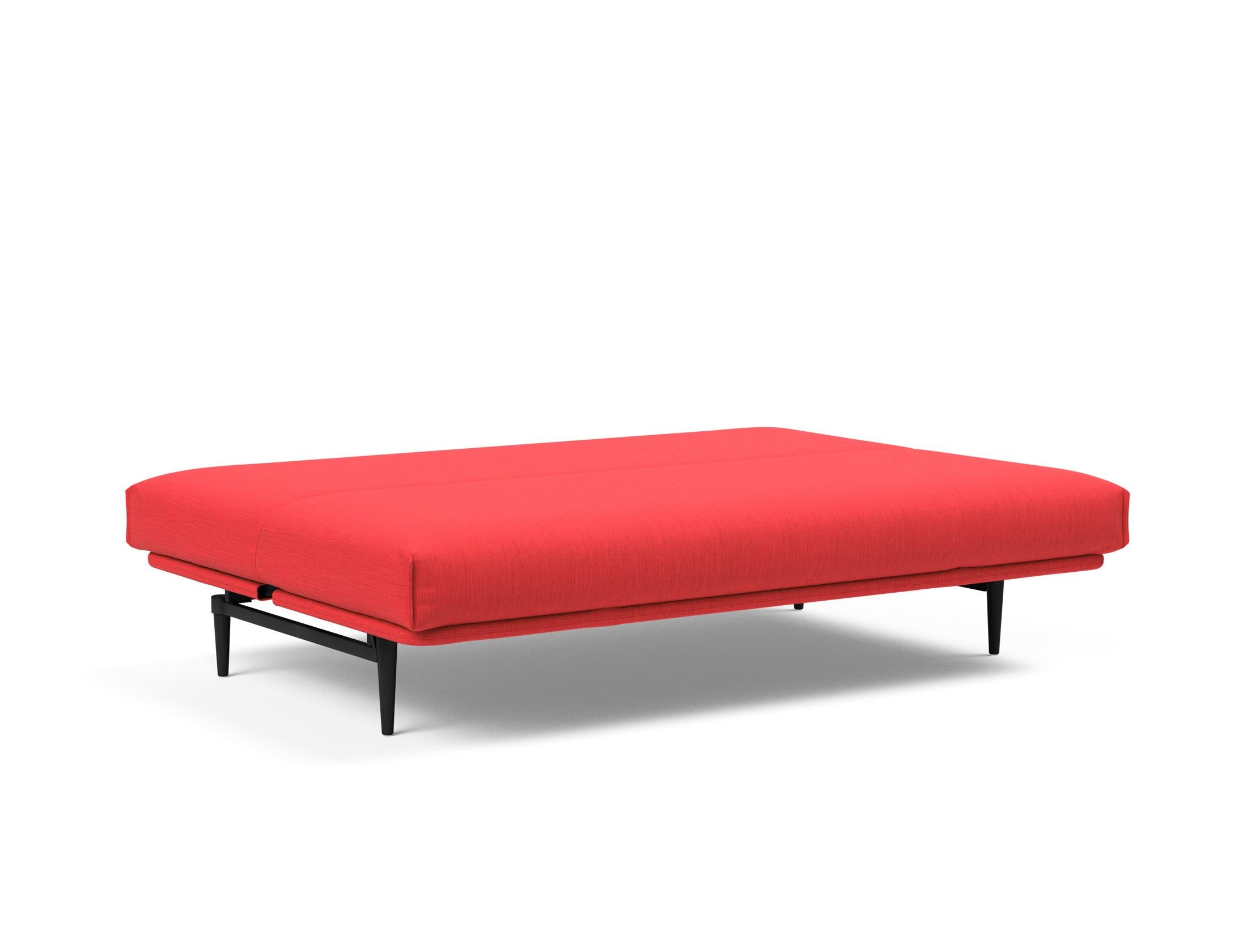 Modernes Colpus Bettsofa in schwarzer Eiche, ausgestattet mit einem weichen Soft Spring Bezug, perfekt für gemütliche und stilvolle Wohnbereiche.
