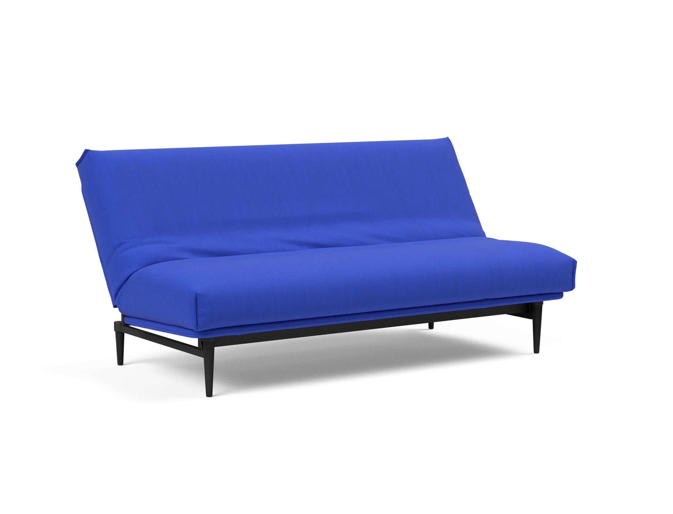 Stylisches Colpus Bettsofa in schwarzer Eiche, mit komfortablem Soft Spring Bezug, ideal für flexible Wohnräume und gemütliche Nächte.