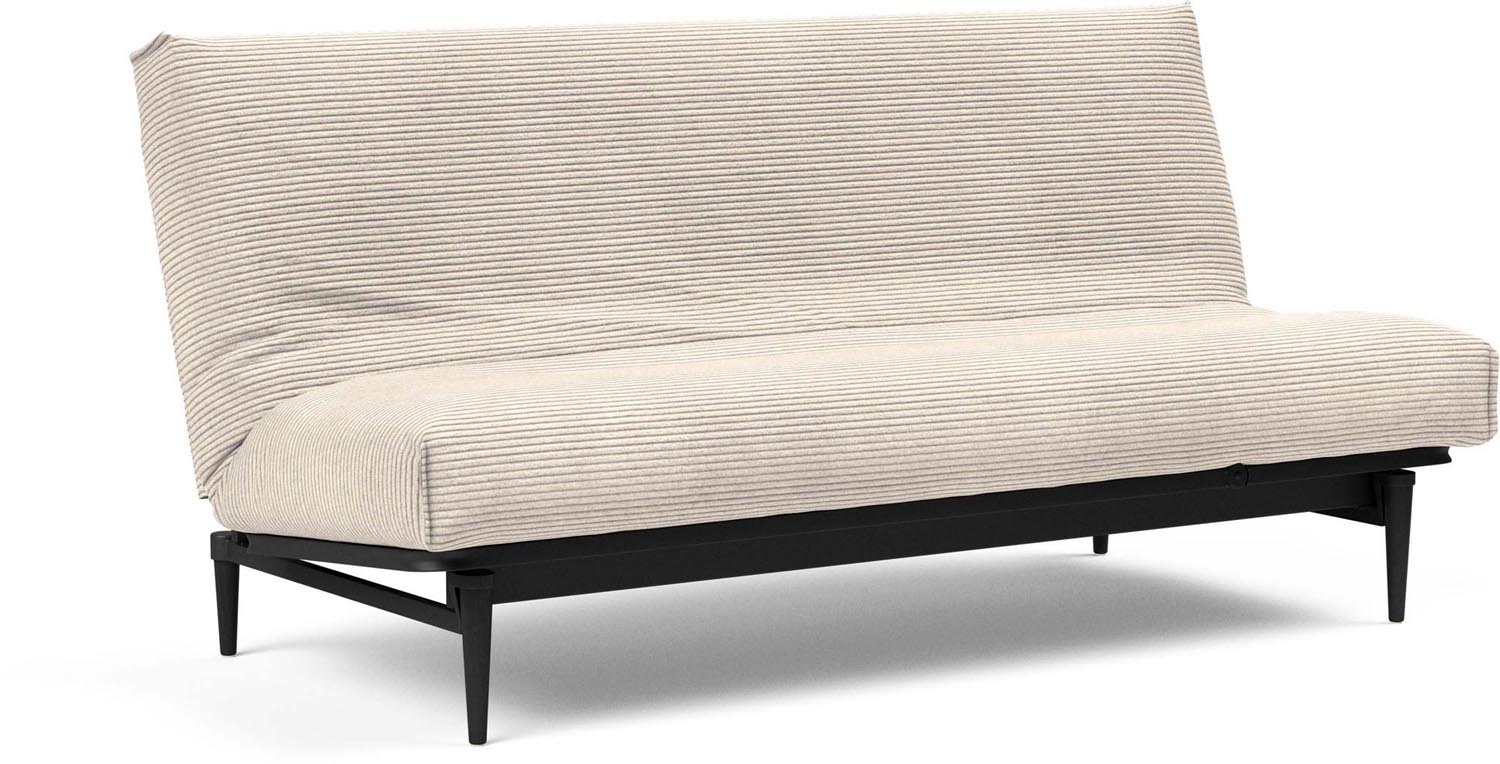 Erleben Sie das elegante Colpus Bettsofa 140 Nordic Cover in schwarzer Eiche von Innovation Living – die perfekte Kombination aus Funktionalität und skandinavischem Stil.