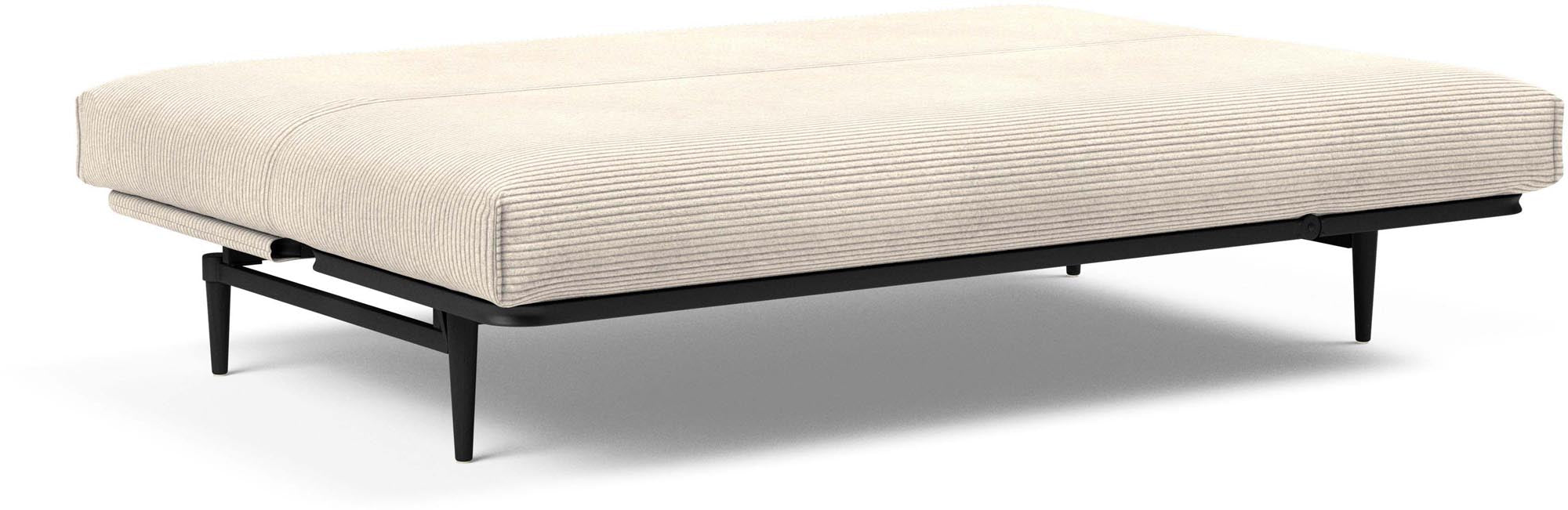 Stylisches Colpus Bettsofa 140 Nordic Cover in Eiche schwarz, ideal für komfortable Entspannung und Schlafmöglichkeiten in jedem Raum.