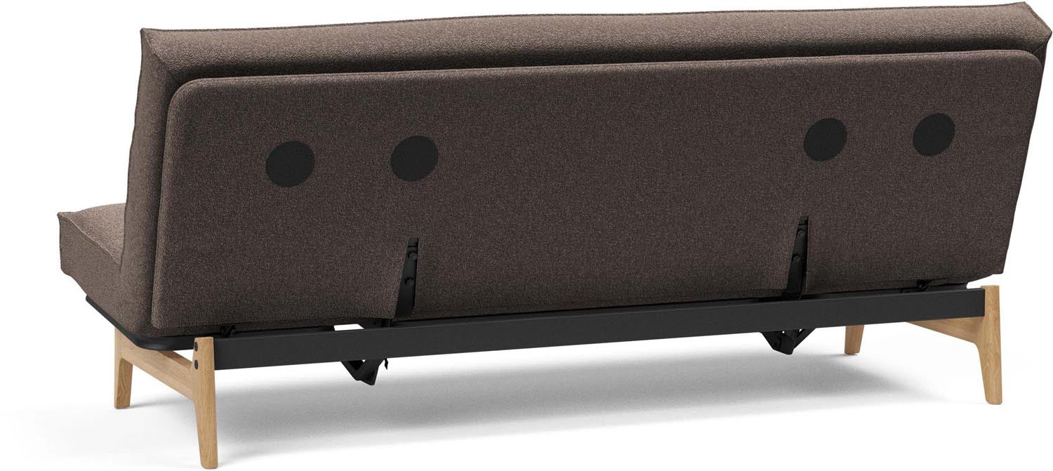 Modernes Aslak 120 Bettsofa mit elegantem Sharp Plus Bezug, perfekt für platzsparende Wohnlösungen und stilvolle Akzente.
