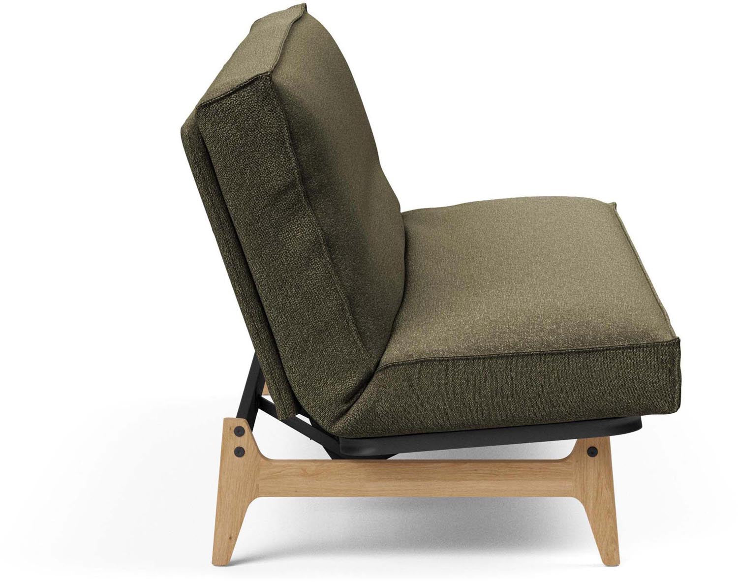 Modernes Aslak 120 Bettsofa mit elegantem Sharp Plus Bezug, perfekt für platzsparende Wohnlösungen und stilvolle Akzente.