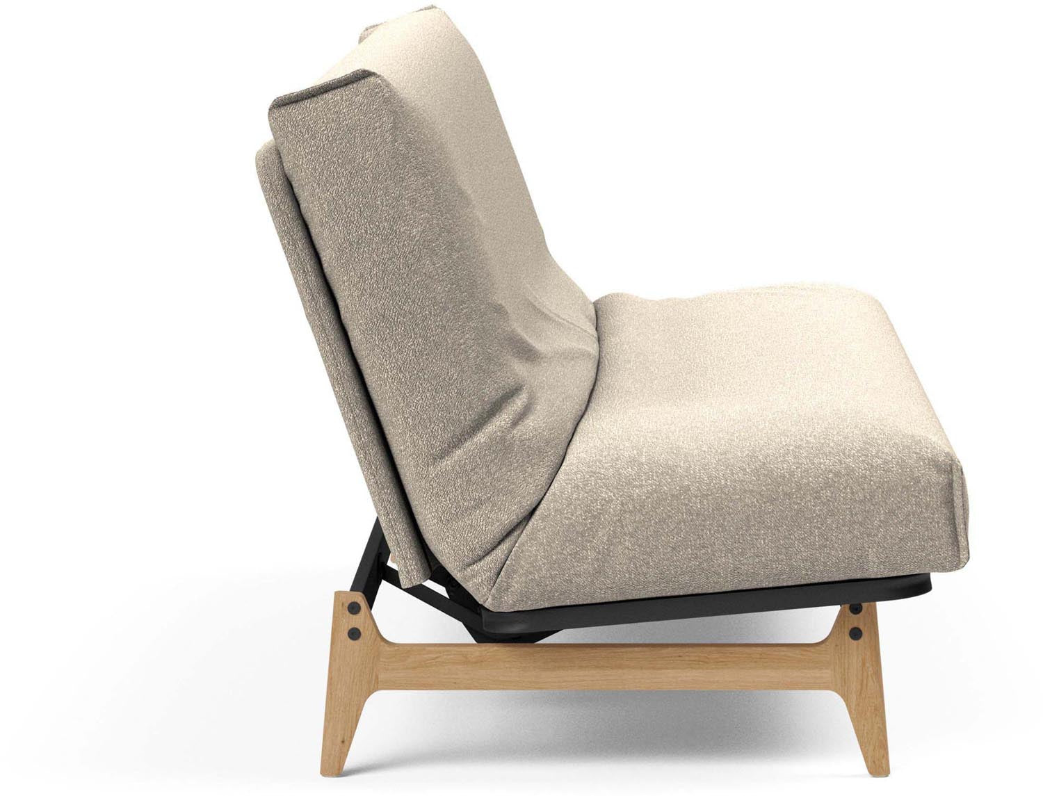 Elegantes Aslak 140 Bettsofa mit Nordic Cover von Innovation Living, perfekt für komfortable Nächte und stilvolle Einrichtung.