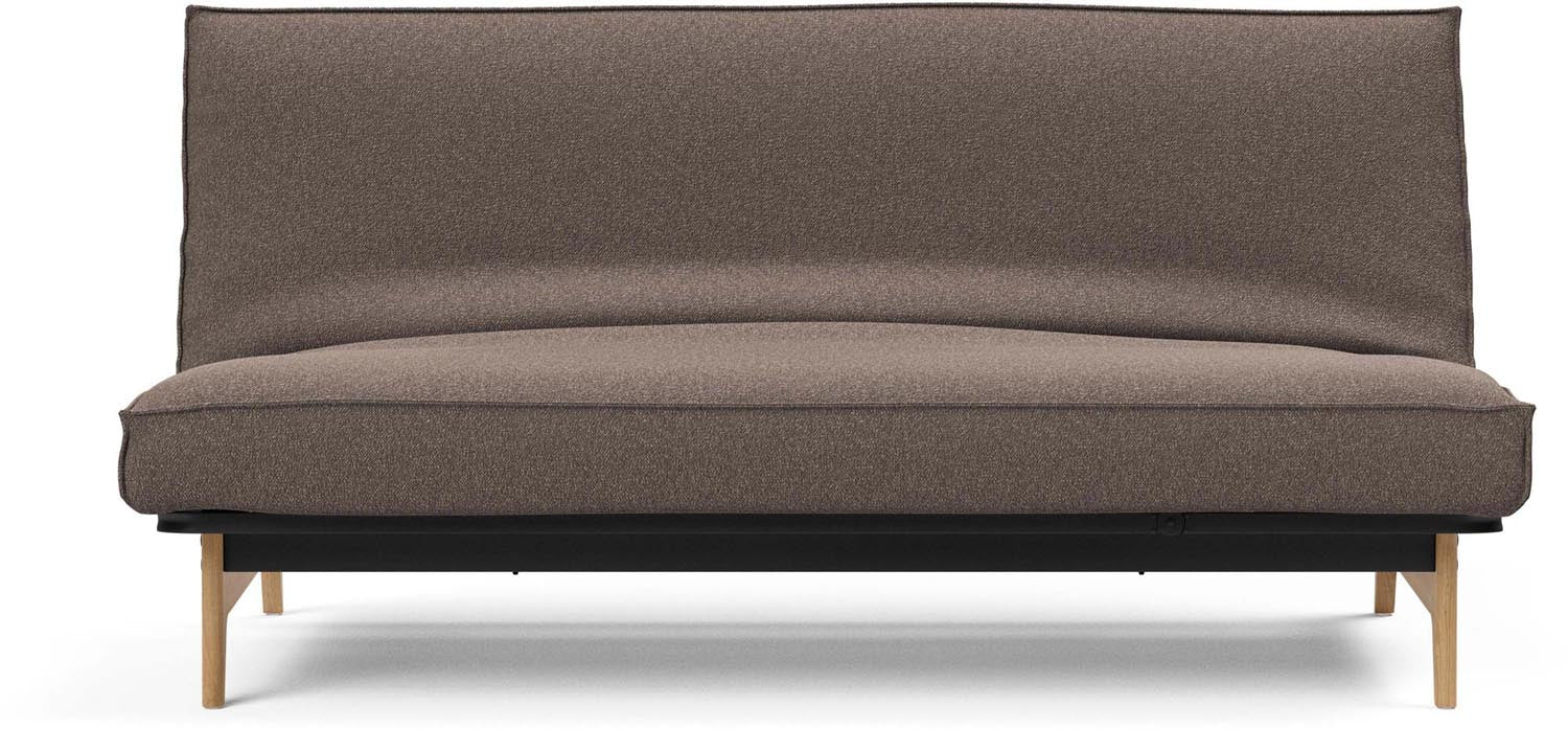 Elegantes Aslak 140 Bettsofa mit modernem Sharp Plus Bezug, perfekt für stilvolle Wohnräume und entspannte Stunden.