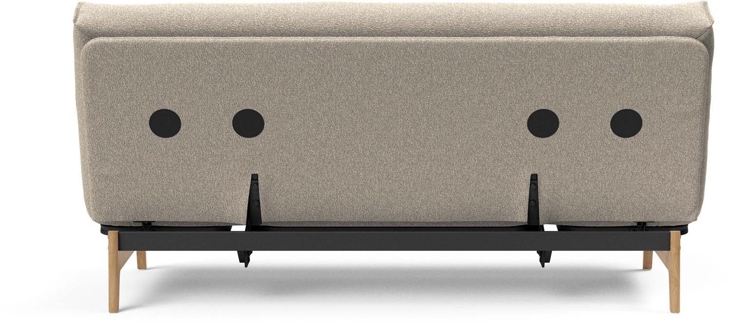 Stylisches Aslak 140 Bettsofa im Nordic Classic Design, ideal für moderne Wohnräume und vielseitige Nutzung als Schlafsofa.