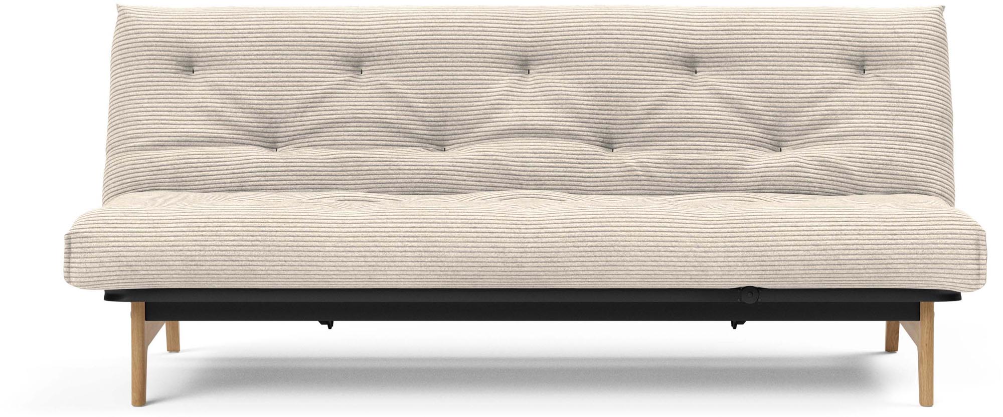 Stylisches Aslak 120 Bettsofa Nordic Spring von Innovation Living, perfekt für kompakte Wohnräume, bietet Komfort und Funktionalität in einem.