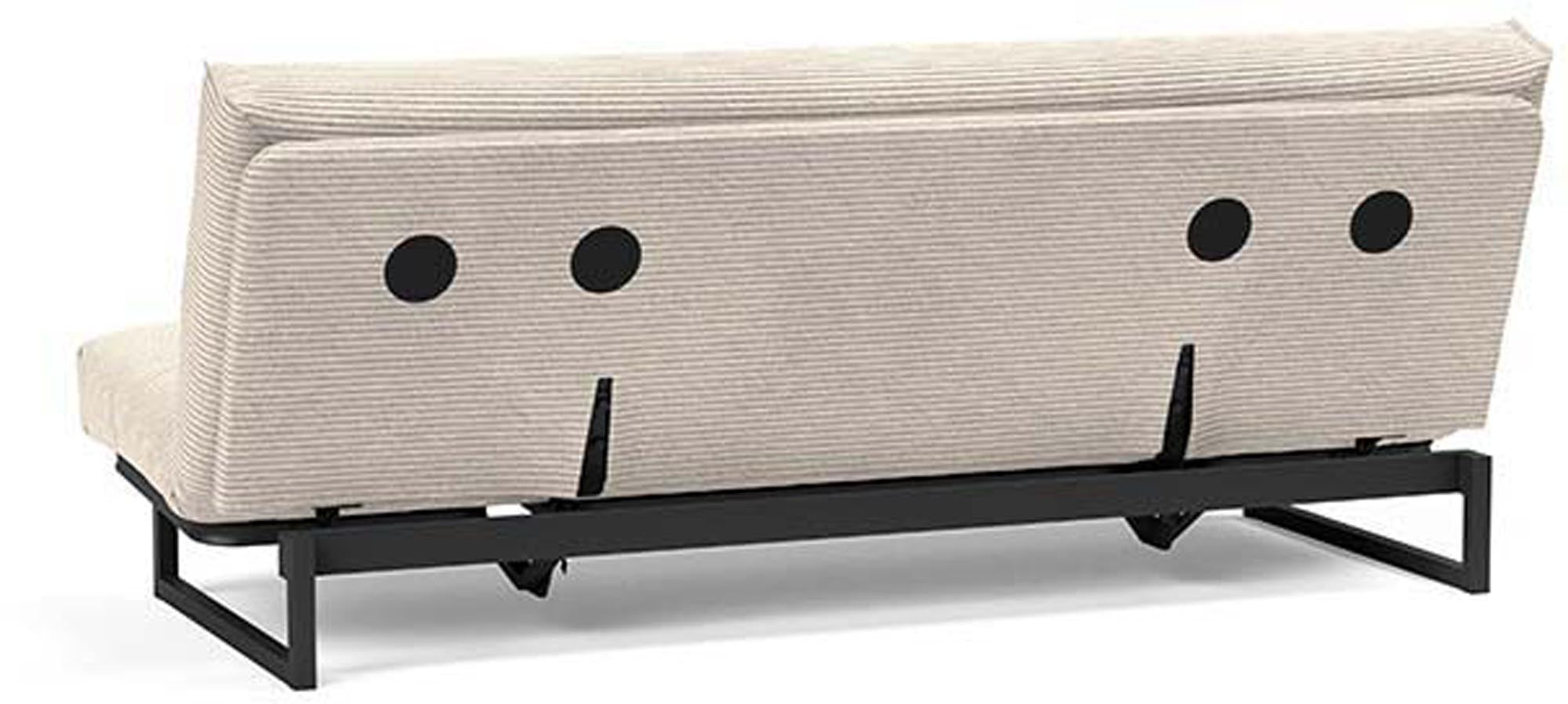 Modernes Fraction 120 Bettsofa mit Nordic Cover von Innovation Living, perfekt für gemütliche Abende und elegantes Wohndesign.