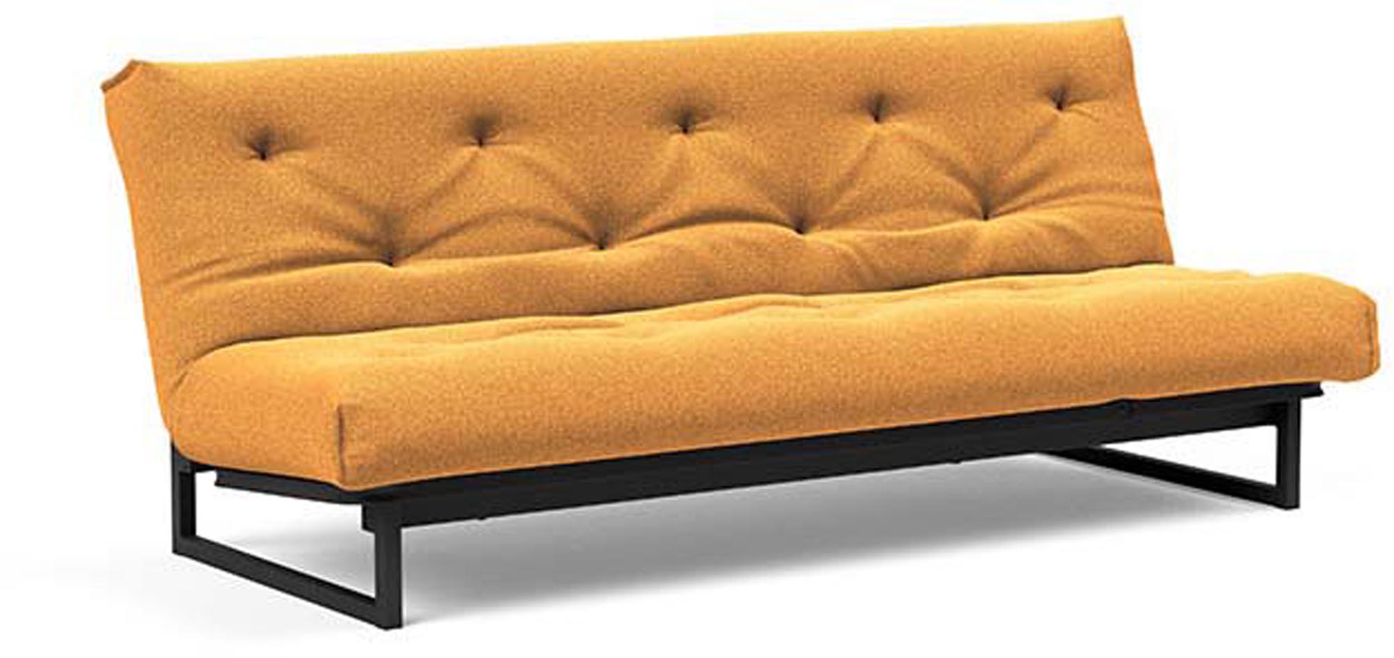 Modernes Fraction 120 Bettsofa im nordischen Design, ideal für kleine Räume und gemütliche Abende. Funktionalität trifft auf Eleganz.
