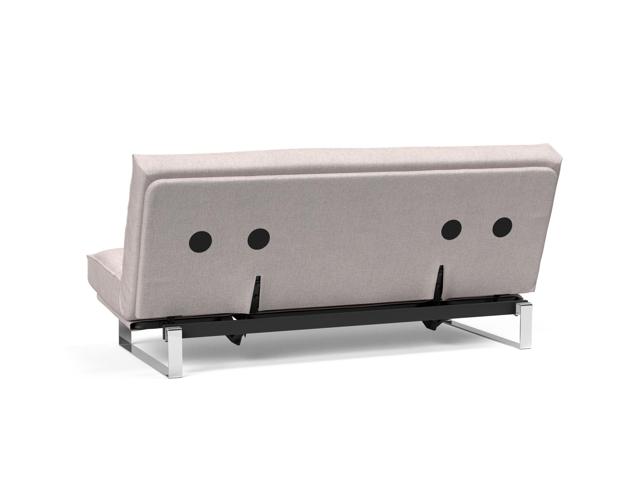 Vielseitiges Minimum Bettsofa 140 Sharp Plus mit weichem Soft Spring Bezug, perfekt für gemütliche Entspannung und moderne Einrichtung.