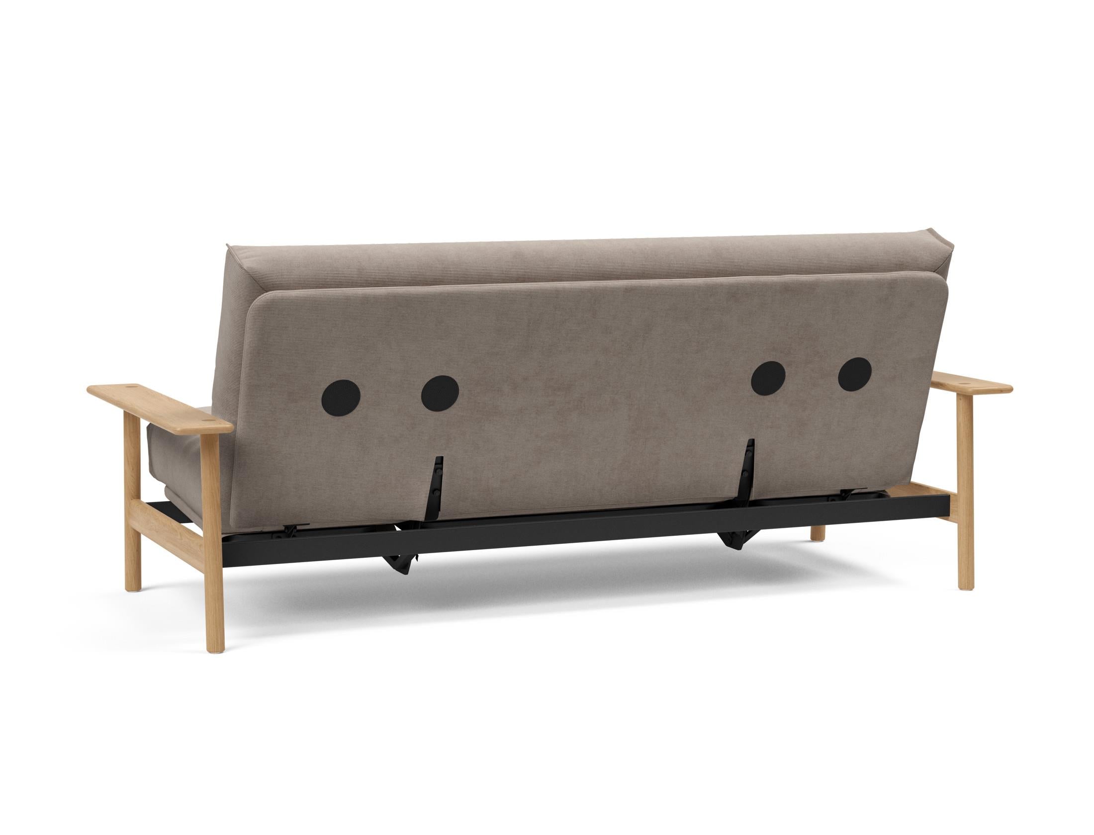 Modernes Balder Bettsofa 140 in Nordic Cover, ideal für gemütliche Räume, mit weichem Soft Spring Bezug für optimalen Komfort.