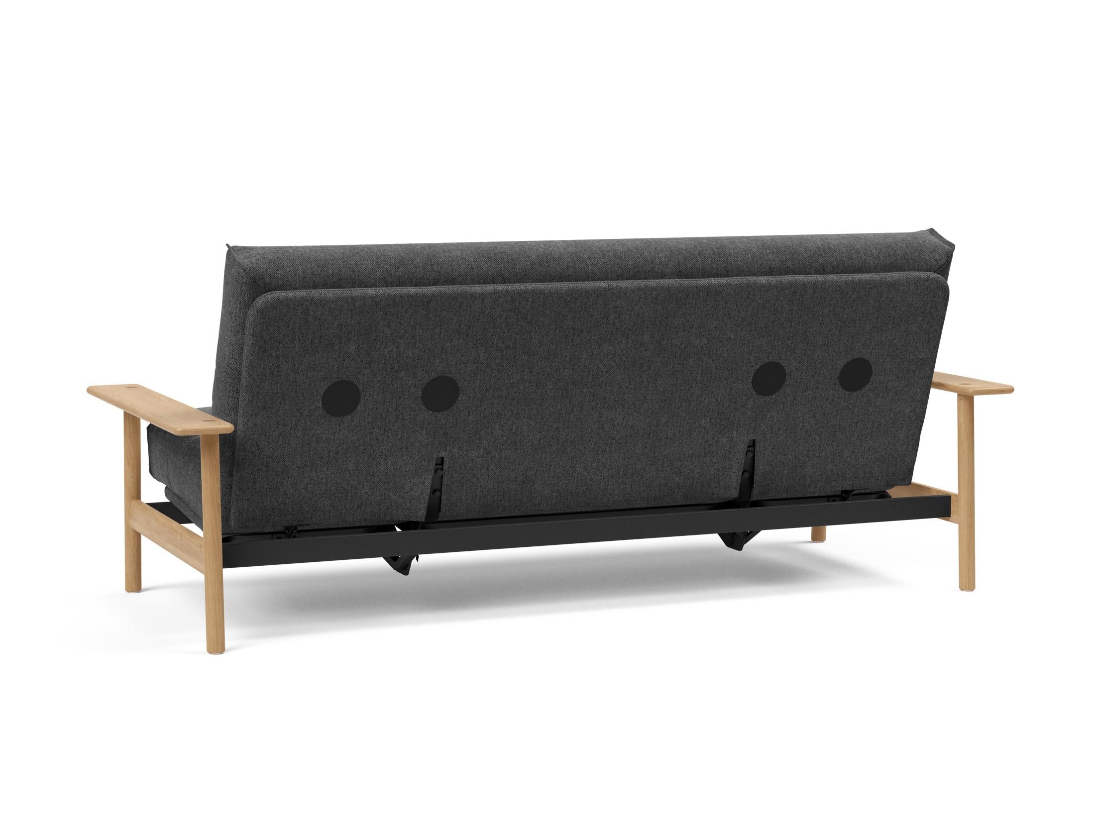 Elegantes Balder Bettsofa 140 mit Nordic Cover und Soft Spring Bezug, perfekt für entspannte Abende und modernes Wohndesign.