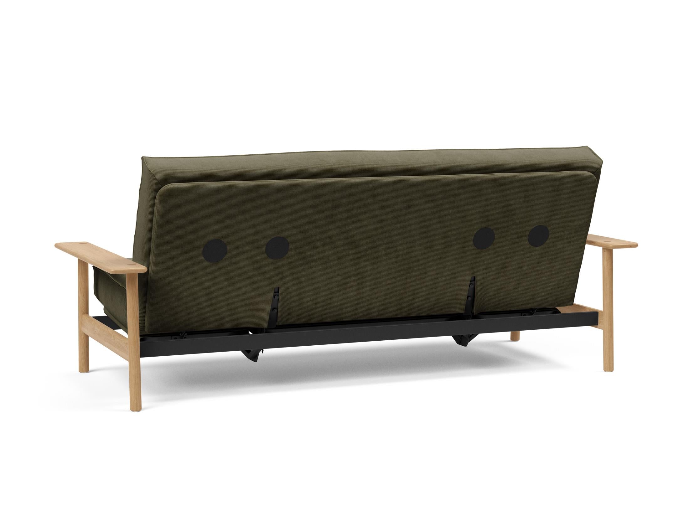 Stylisches Balder Bettsofa 140 mit Soft Spring Bezug, ideal für gemütliche Nächte und modernes Wohndesign.