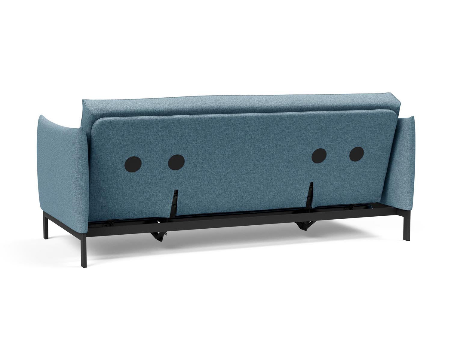 Elegantes Junus 140 Bettsofa mit hochwertigem Sharp Plus Bezug und komfortablem Soft Spring Gestell, ideal für gemütliche Wohnbereiche.