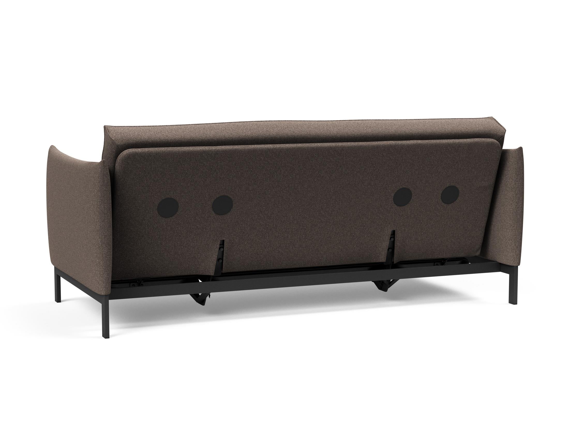 Elegantes Junus 140 Bettsofa mit hochwertigem Sharp Plus Bezug und stabiler Soft Spring Konstruktion, perfekt für stilvolle Interiors.