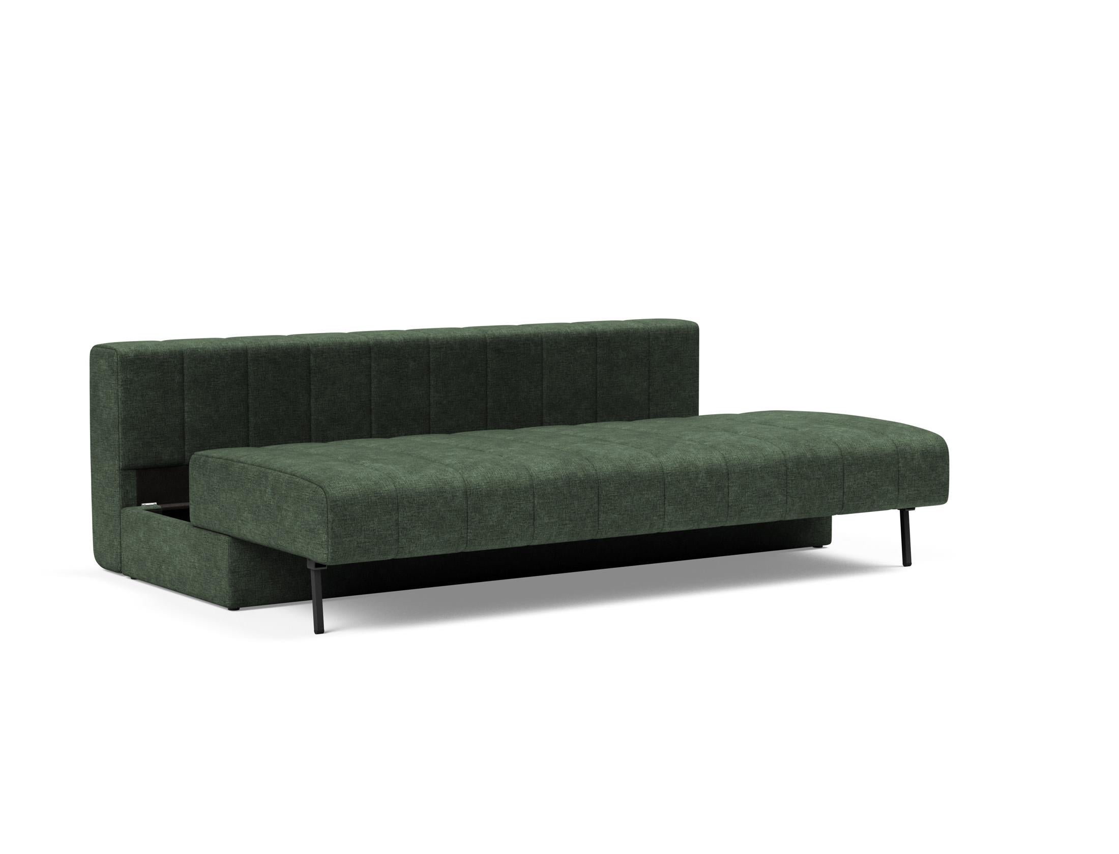 Elegantes Akello Schlafsofa von Innovation Living, ideal für kleine Räume, bietet Komfort und Funktionalität für entspannte Nächte.