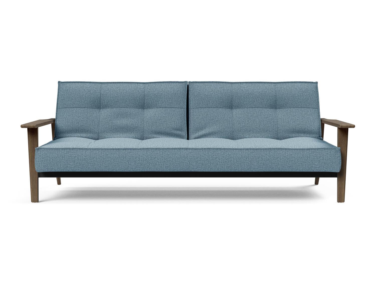 Modernes Splitback Sofabett 115 Frej von Innovation Living, ideal für kompakte Wohnräume, vereint elegantes Design mit praktischer Funktionalität.