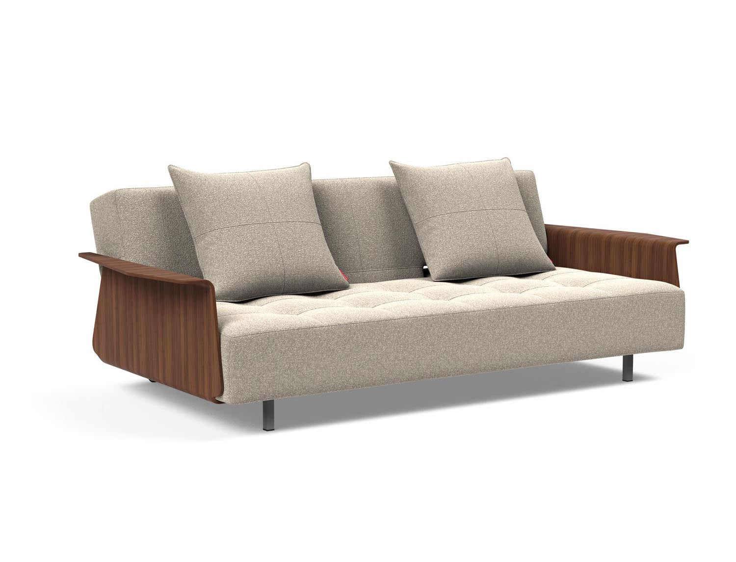 Stylisches Long Horn D.E.L. Schlafsofa mit Armlehnen von Innovation Living, ideal für gemütliche Nächte und modernes Wohnen.