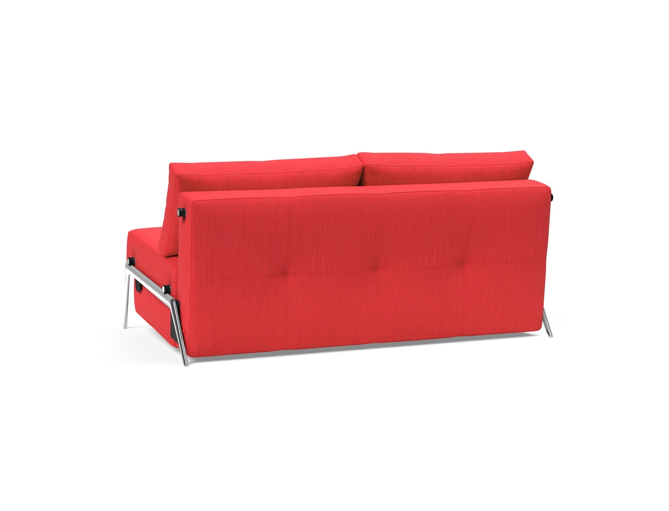 Stylisches Klappsofa Cubed 160 von Innovation Living, ideal für kompakte Wohnräume. Bietet Komfort und Flexibilität für jede Gelegenheit.