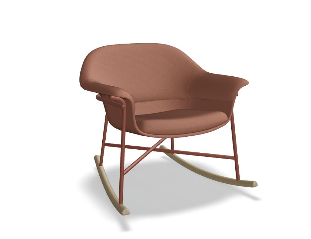 Ismo IS04 - Sessel Schaukelgestell in Vanille präsentiert im Onlineshop von KAQTU Design AG. Sessel ist von Mdd