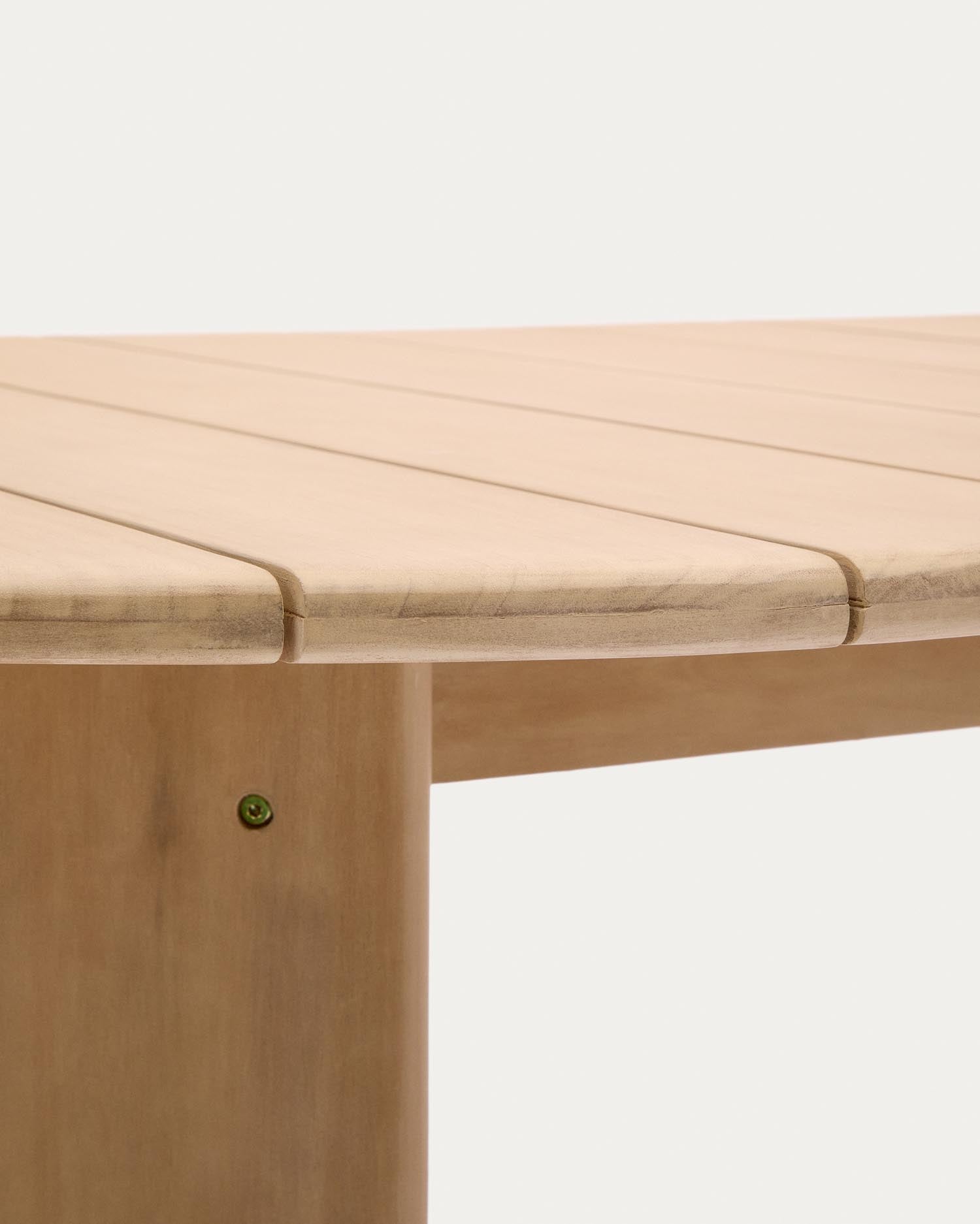 Robuster Gartentisch Xoriguer aus massivem Eukalyptusholz (FSC 100%), 280 x 110 cm – perfekt für gesellige Stunden im Freien.