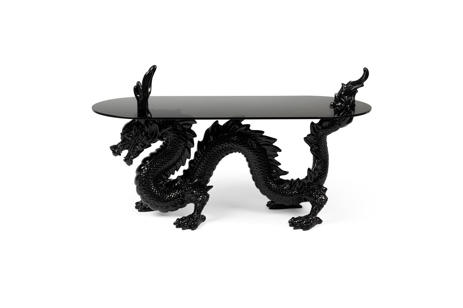 Extravaganter Couchtisch mit Drachenmotiv von Bold Monkey.