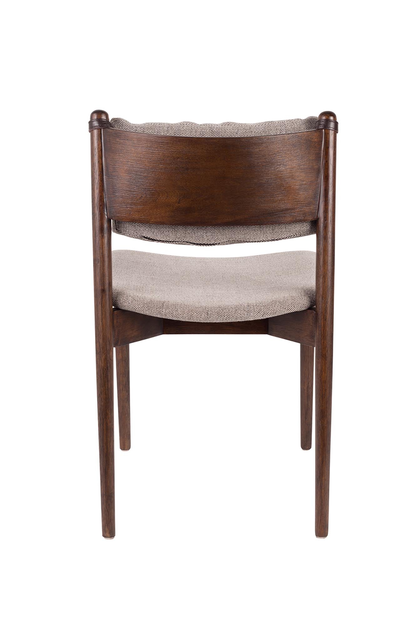 Moderner Esszimmerstuhl TORRANCE: stilvolles Design, bequeme Polsterung, hochwertiger Stoffbezug, robustes Gestell. Mindestbestellmenge: 2 Stk.