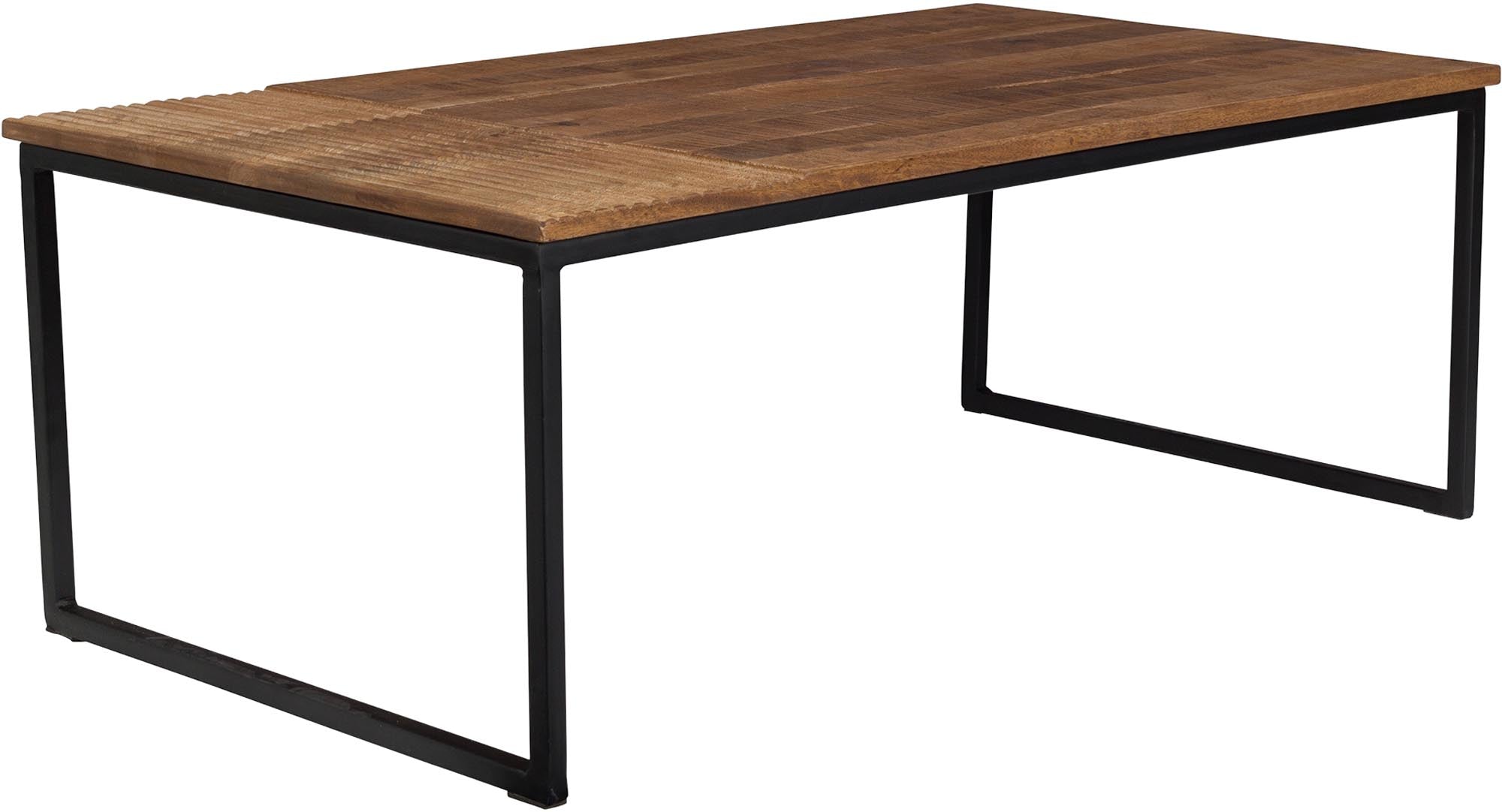 Entdecke den einzigartigen Beistelltisch Randi: stilvolles Design aus Mangoholz und Metall, perfekt für jedes moderne Zuhause.