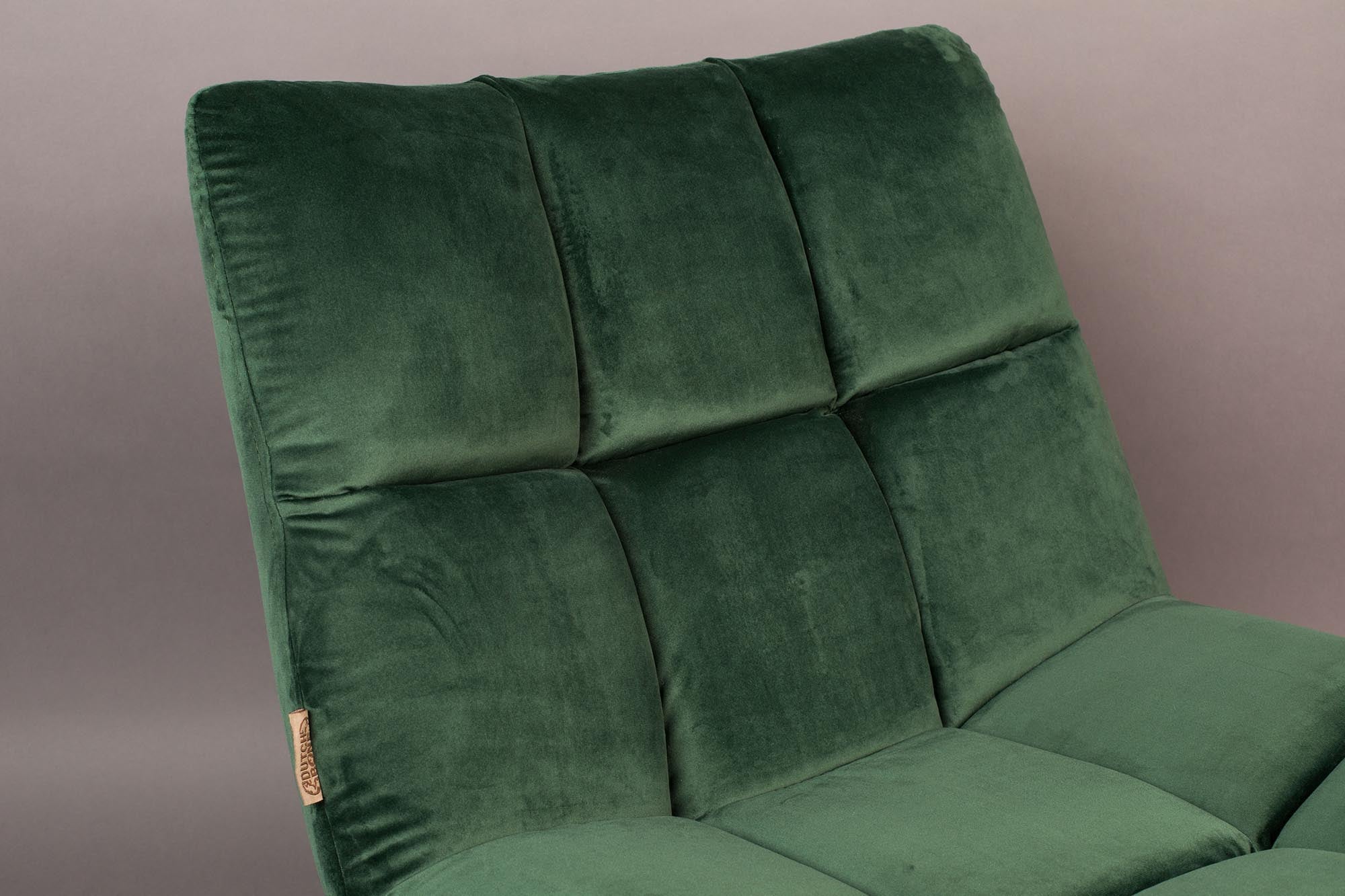 Luxuriöser Loungesessel BAR VELVET von Dutchbone: Stilvolles Design, hochwertiger Velvet-Stoff und optimaler Komfort für jeden Raum.