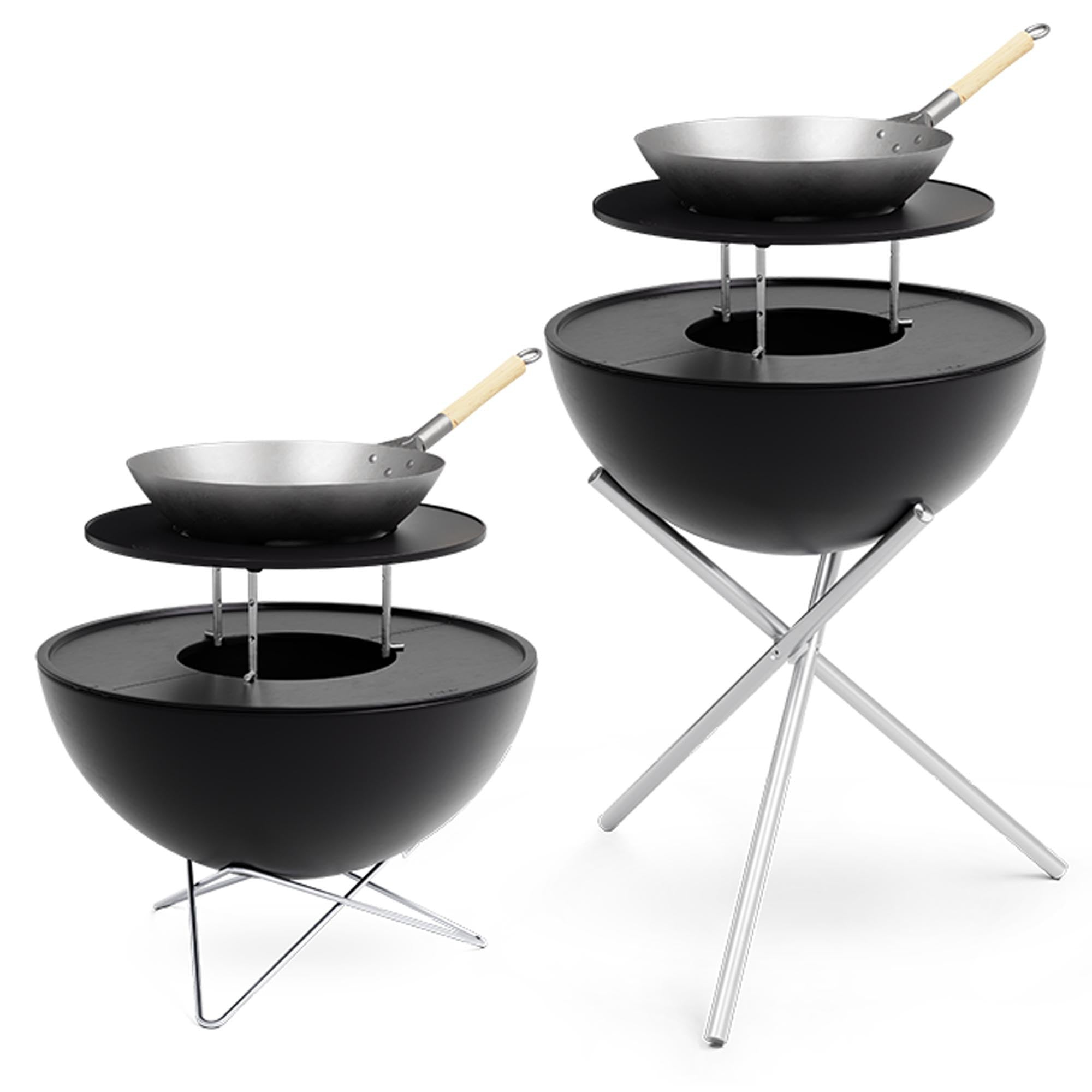 Perfekte Grilltemperatur mit dem BOWL 57 Warmhaltering von Höfats.