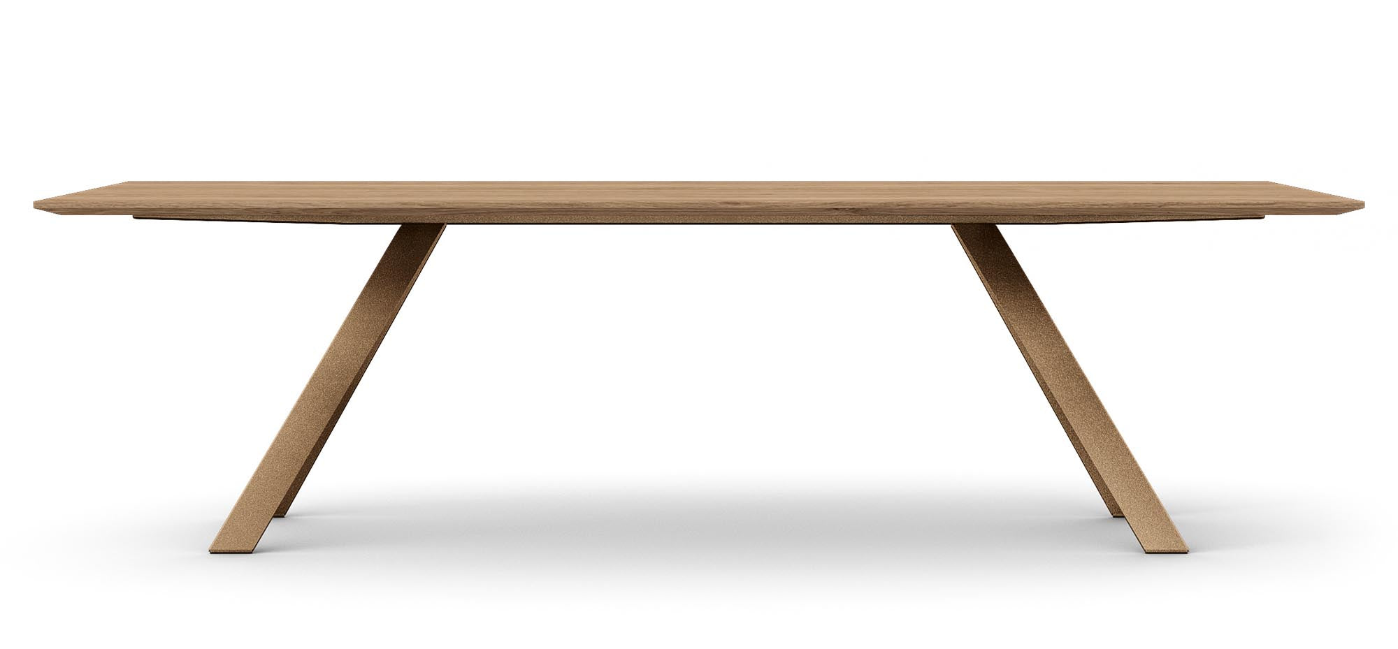 Eleganter Airblade Esstisch in Bronze von Mobimex, perfekt für zeitgemäße Esszimmer und gesellige Anlässe.