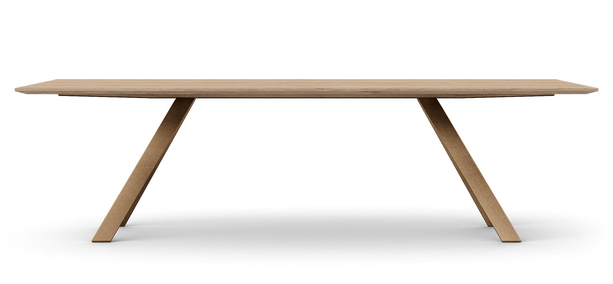 Moderner Airblade Tisch in stilvollem Bronze-Finish von Mobimex, ideal für einladende Essbereiche und gesellige Zusammenkünfte.
