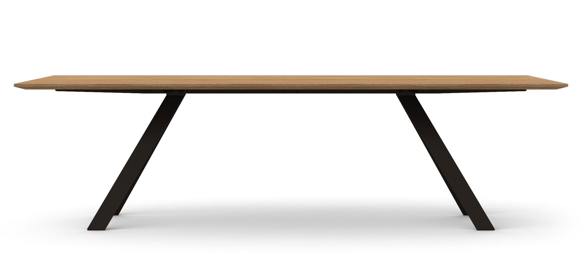 Stylischer Airblade Tisch in Schwarz von Mobimex, aus edler Eiche, perfekt für zeitgemäße Esszimmer und gesellige Zusammenkünfte.