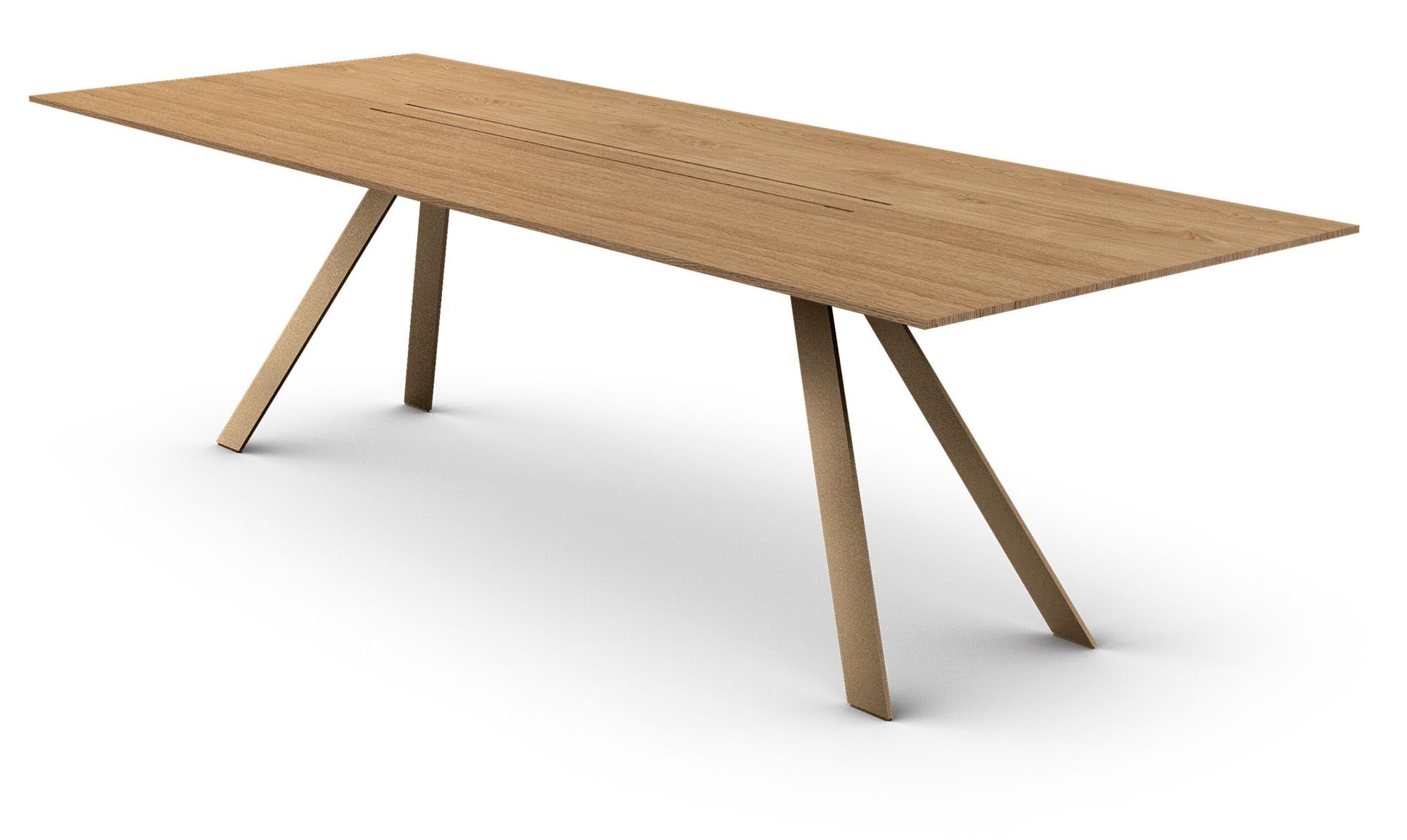 Eleganter Airblade Tisch in Bronze von Mobimex, perfekt für moderne Essbereiche und kreative Arbeitsumgebungen.
