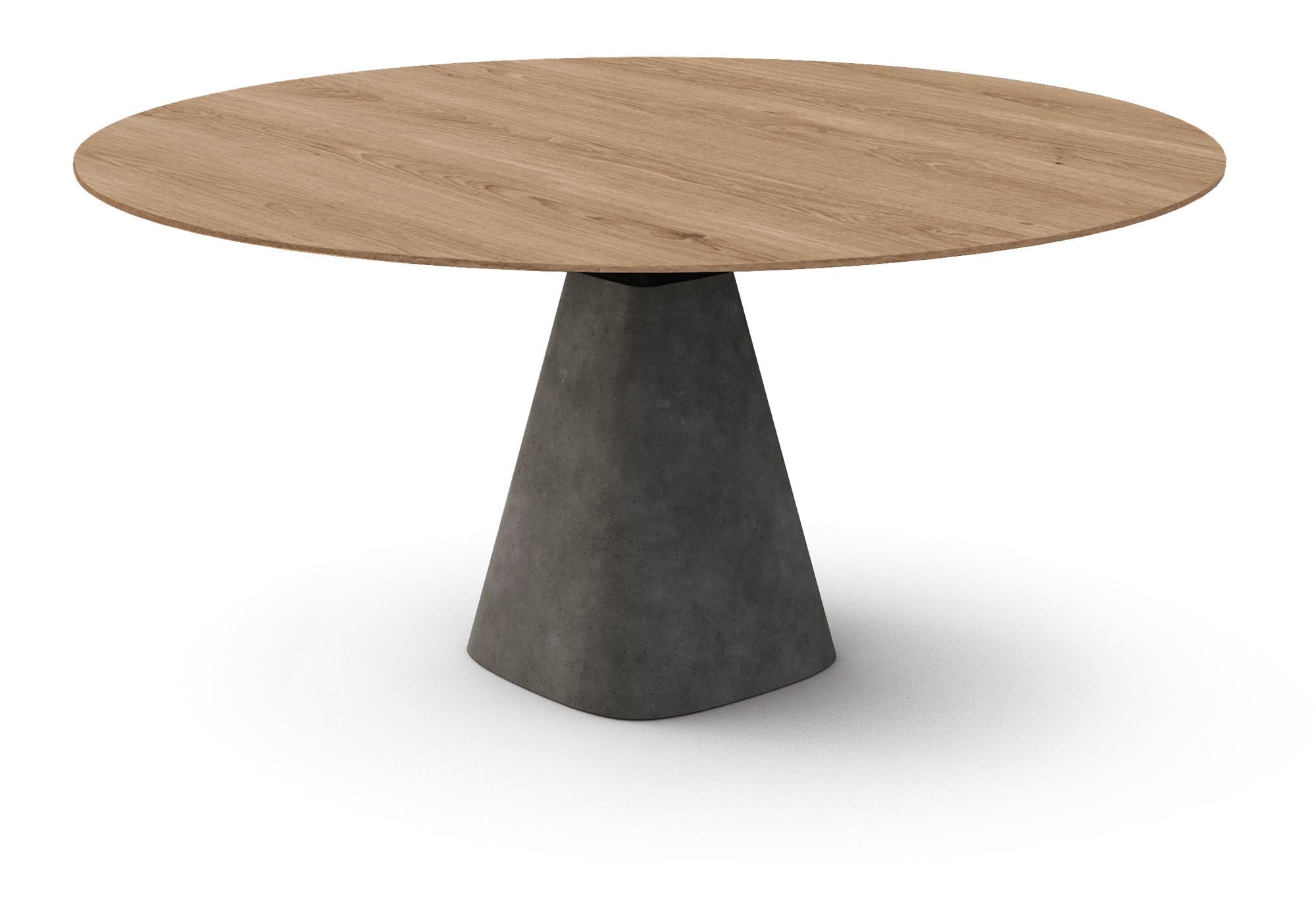 Eleganter runder Esstisch Bridge Round in stilvollem Anthrazit von Mobimex, ideal für gesellige Runden und modernes Wohndesign.