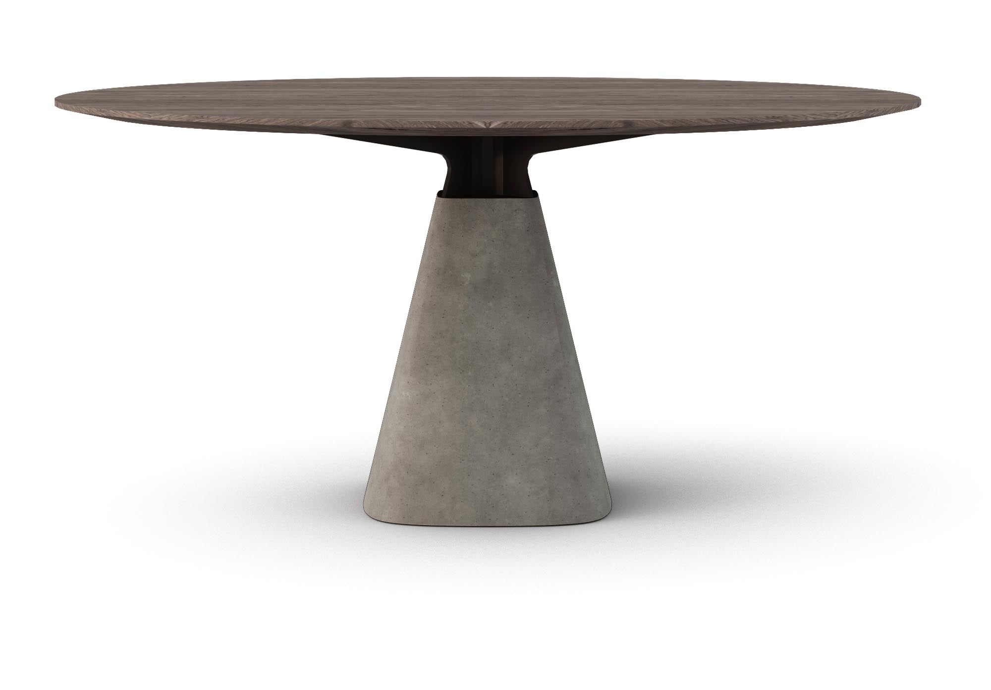 Eleganter runder Esstisch Bridge Round in sanftem Creme, perfekt für gemütliche Esszimmer und gesellige Runden.