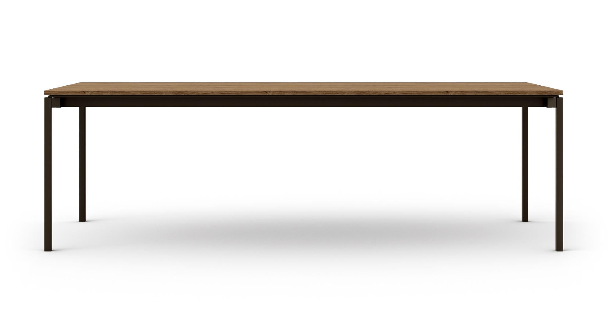 Dan von Mobimex: Eleganter Tisch aus edlem Holz, perfekt verarbeitet.