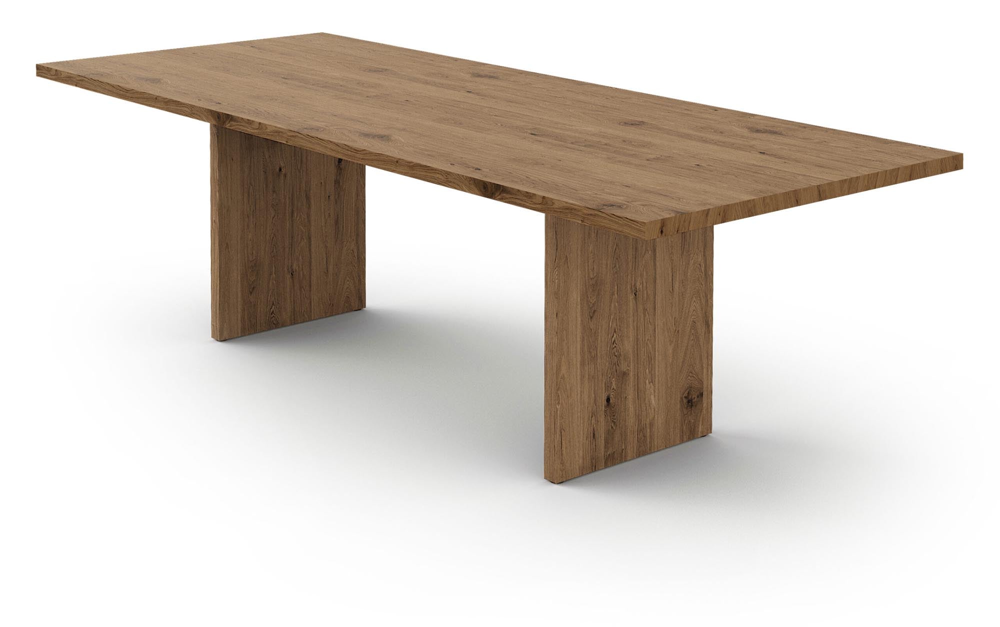 Eleganter Flank Massivholztisch von Mobimex, perfekt für gesellige Runden, mit hochwertiger Holzstruktur und zeitgemäßem Look.