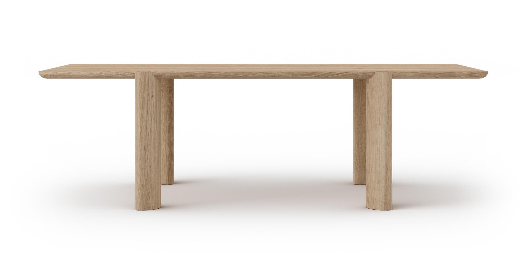 Eleganter Calder Massivholztisch von Mobimex, gefertigt aus robustem Holz, perfekt für gesellige Essensmomente und modernes Wohndesign.