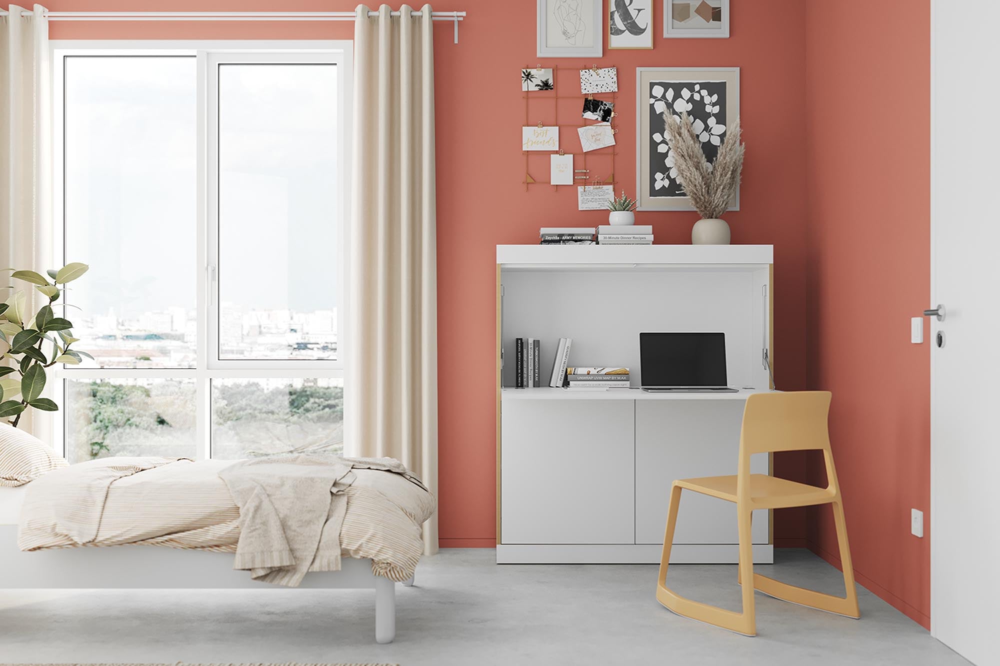 Stylischer Sekretär FLAI von Müller Möbelwerkstätten: Modernes Design, ideal für Home Office, kombiniert Funktionalität mit Ästhetik.