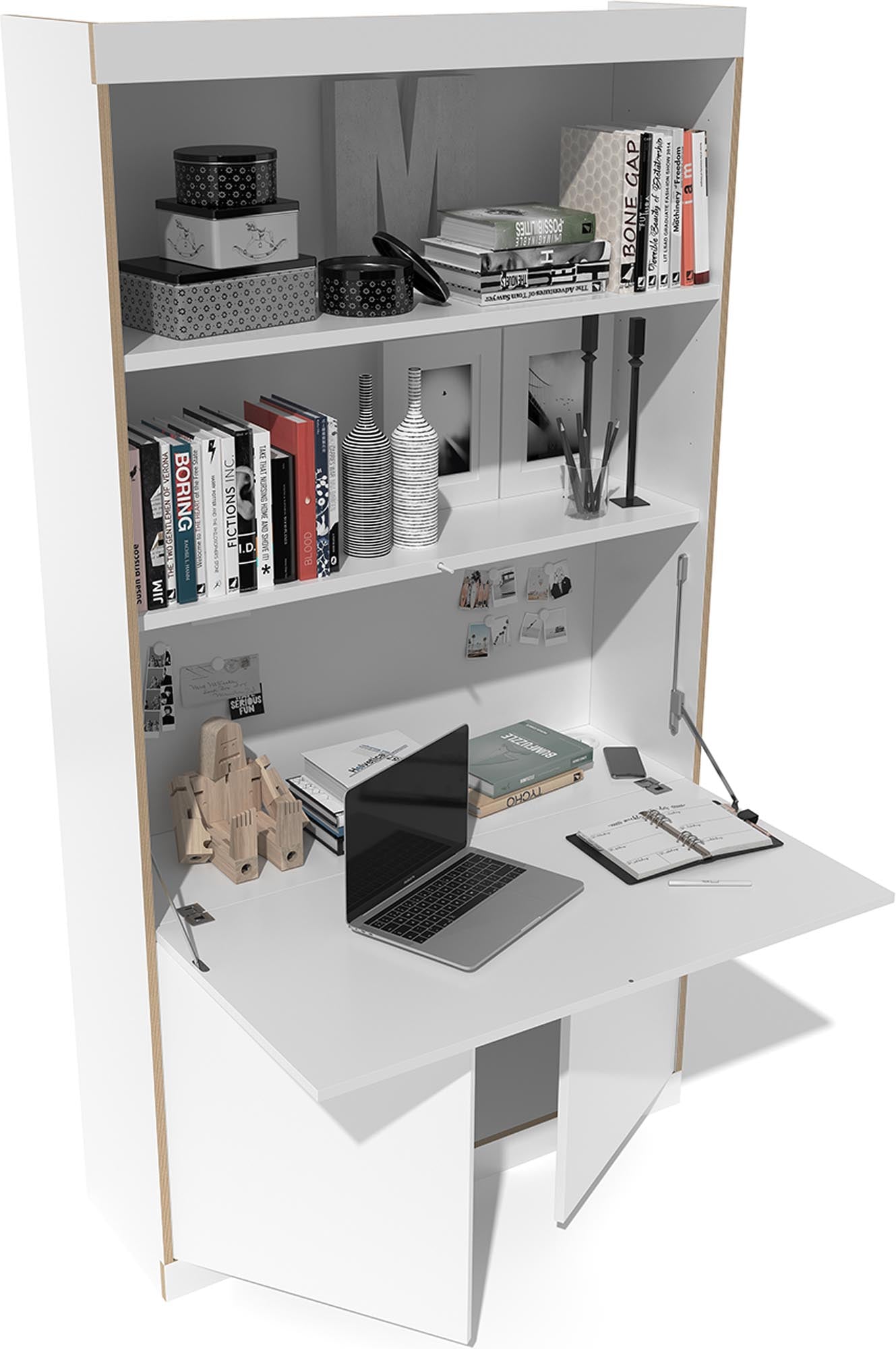Moderner Sekretär FLAI Home Office hoch von Müller Möbelwerkstätten: Stilvolles Design für effizientes Arbeiten im Homeoffice.