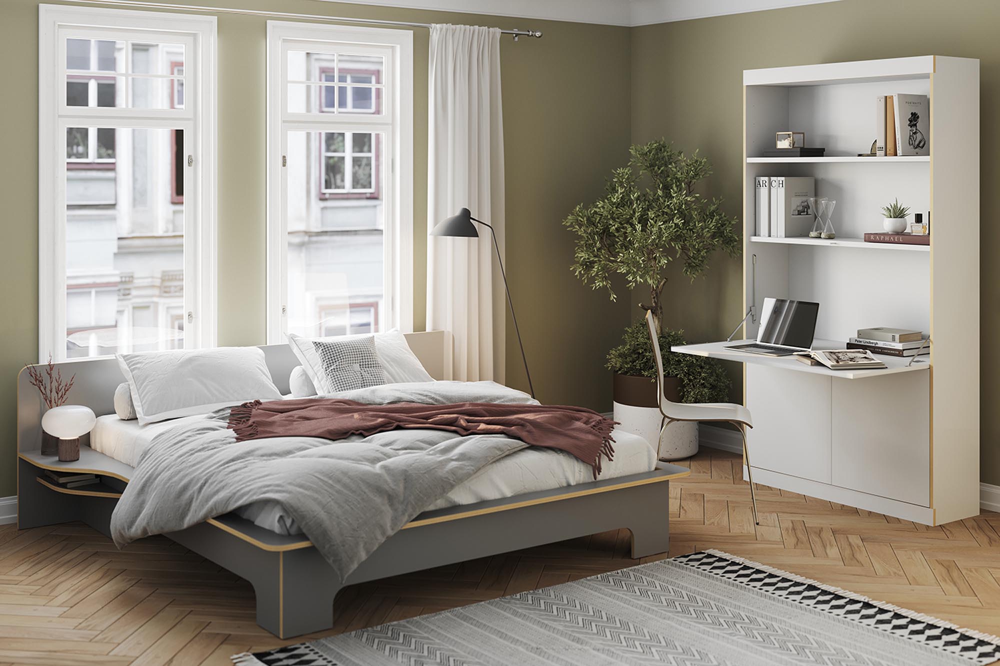 Eleganter FLAI Sekretär von Müller Möbelwerkstätten: Stilvolles Home Office mit durchdachtem Stauraum und modernem Flair.