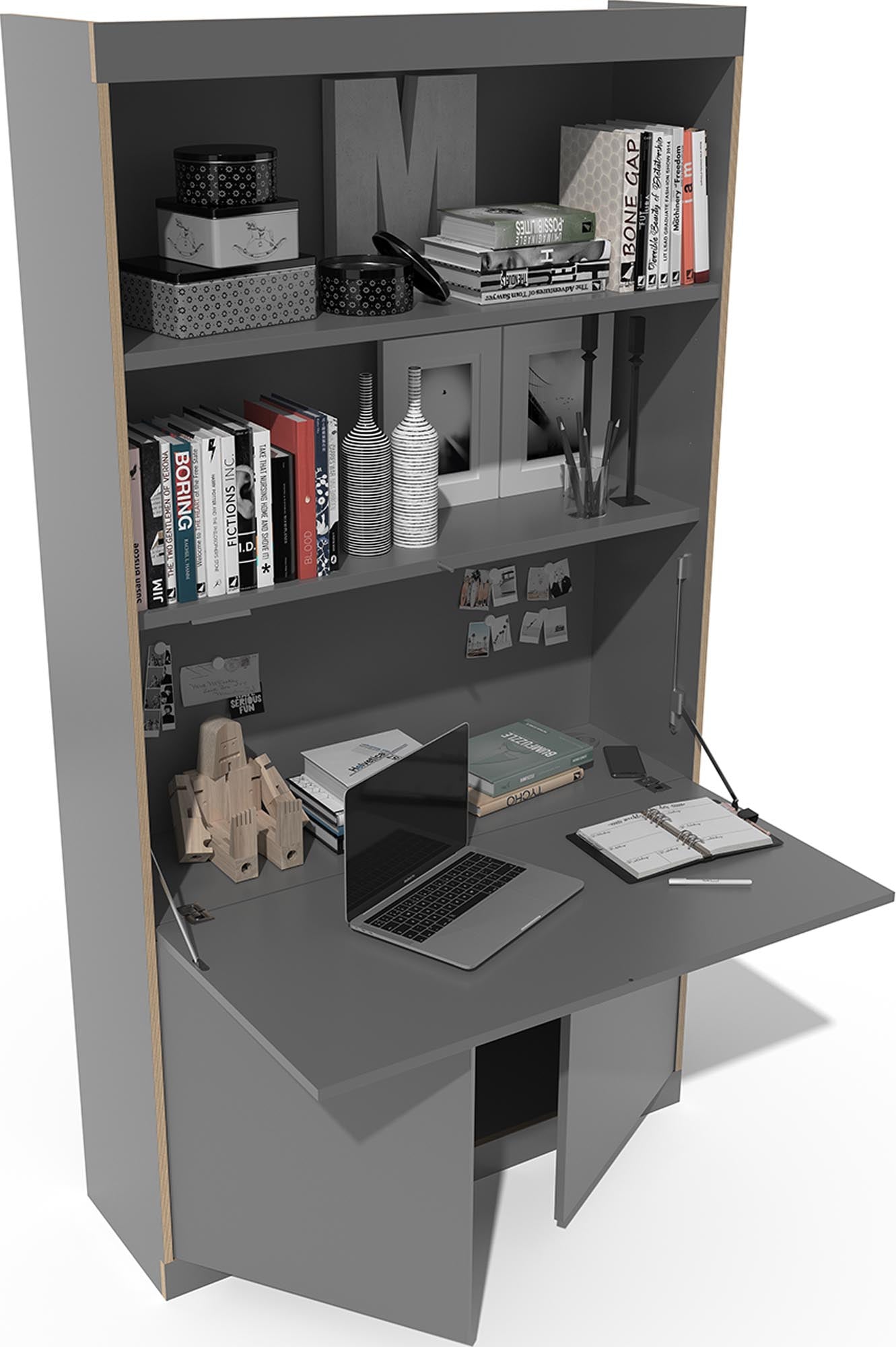 FLAI Home Office hoch von Müller Möbelwerkstätten: Stilvolles Design und durchdachte Funktionalität für effizientes Arbeiten im Homeoffice.