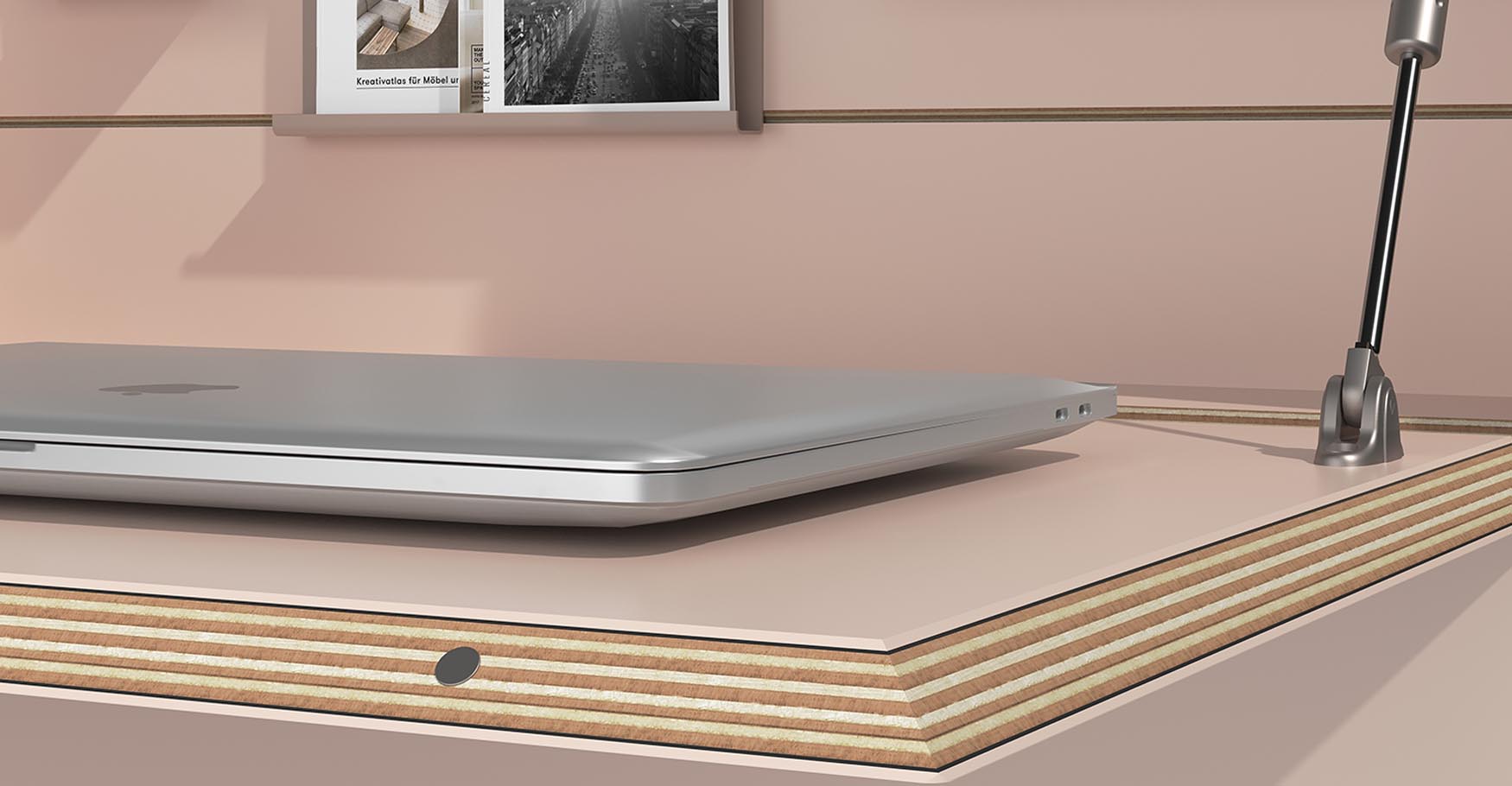 Moderner Flatmate Sekretär von Müller Möbelwerkstätten, ideal für Homeoffice, mit integriertem Technikpaket für effizientes Arbeiten.