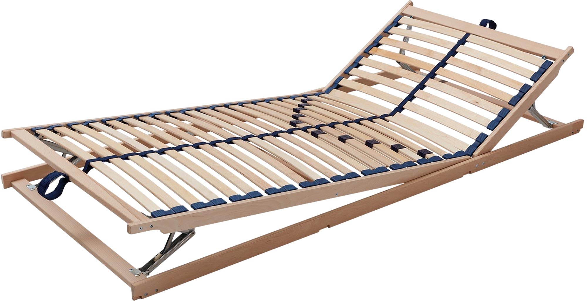 Erleben Sie individuellen Schlafkomfort mit dem verstellbaren Lattenrost aus robustem Massivholz von Müller Möbelwerkstätten – ideal für Ihre Bedürfnisse.