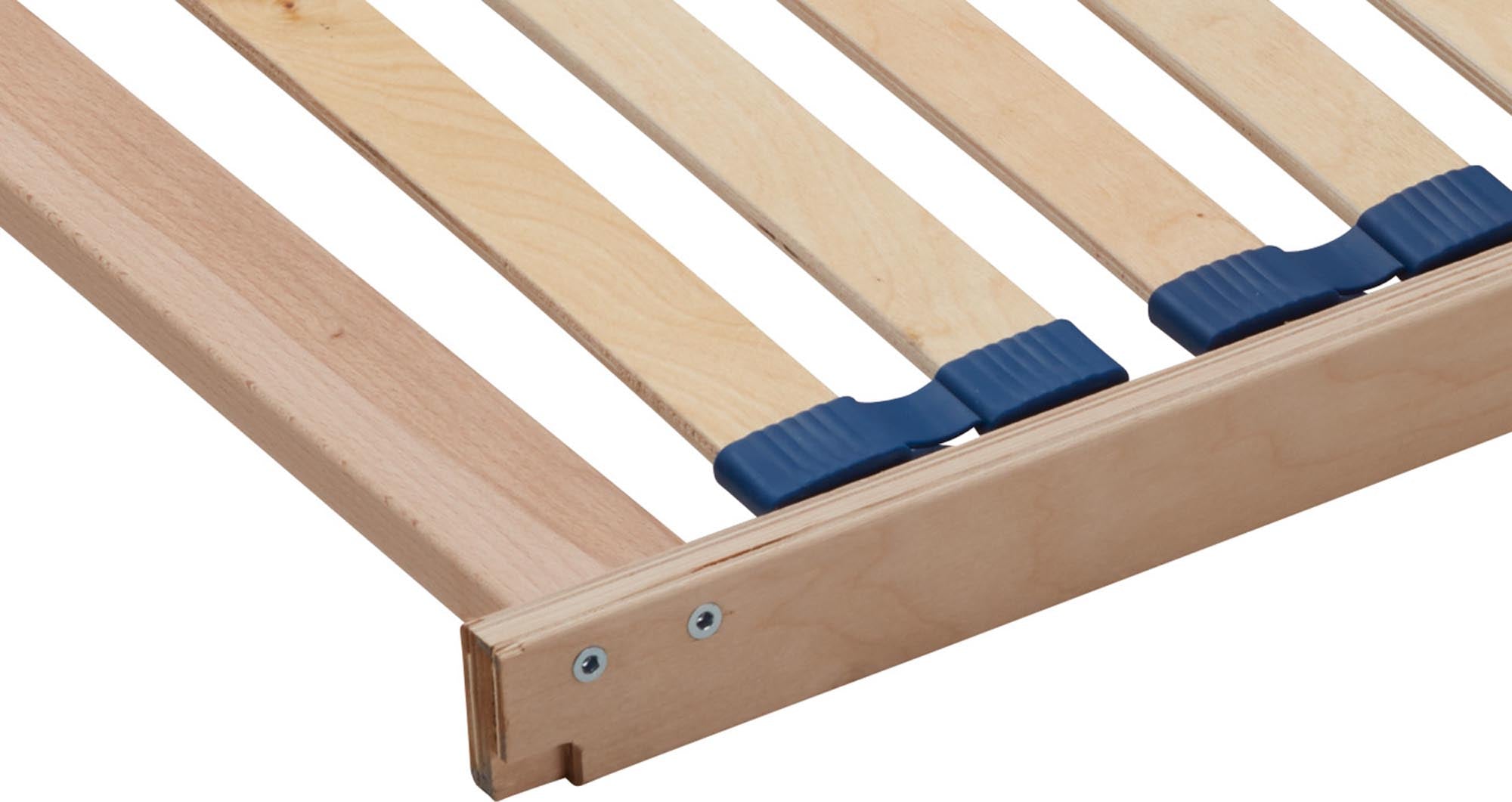 Massivholz-Lattenrost STARR von Müller Möbelwerkstätten: Robuste Konstruktion für optimalen Liegekomfort und Langlebigkeit.