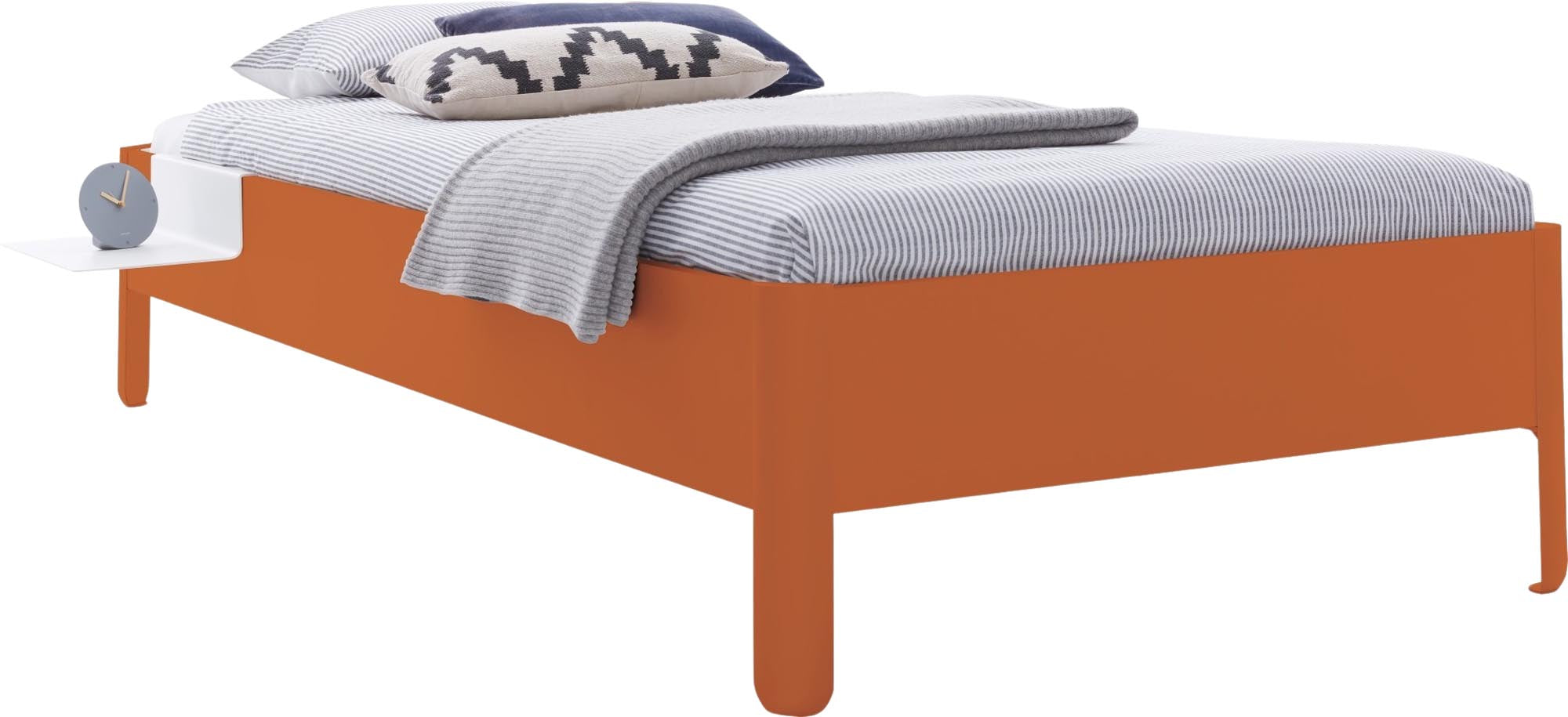 Modernes Nait Einzelbett 120 von Müller Möbelwerkstätten, perfekt für stilvolle Schlafzimmer mit minimalistischer Ästhetik und hoher Funktionalität.