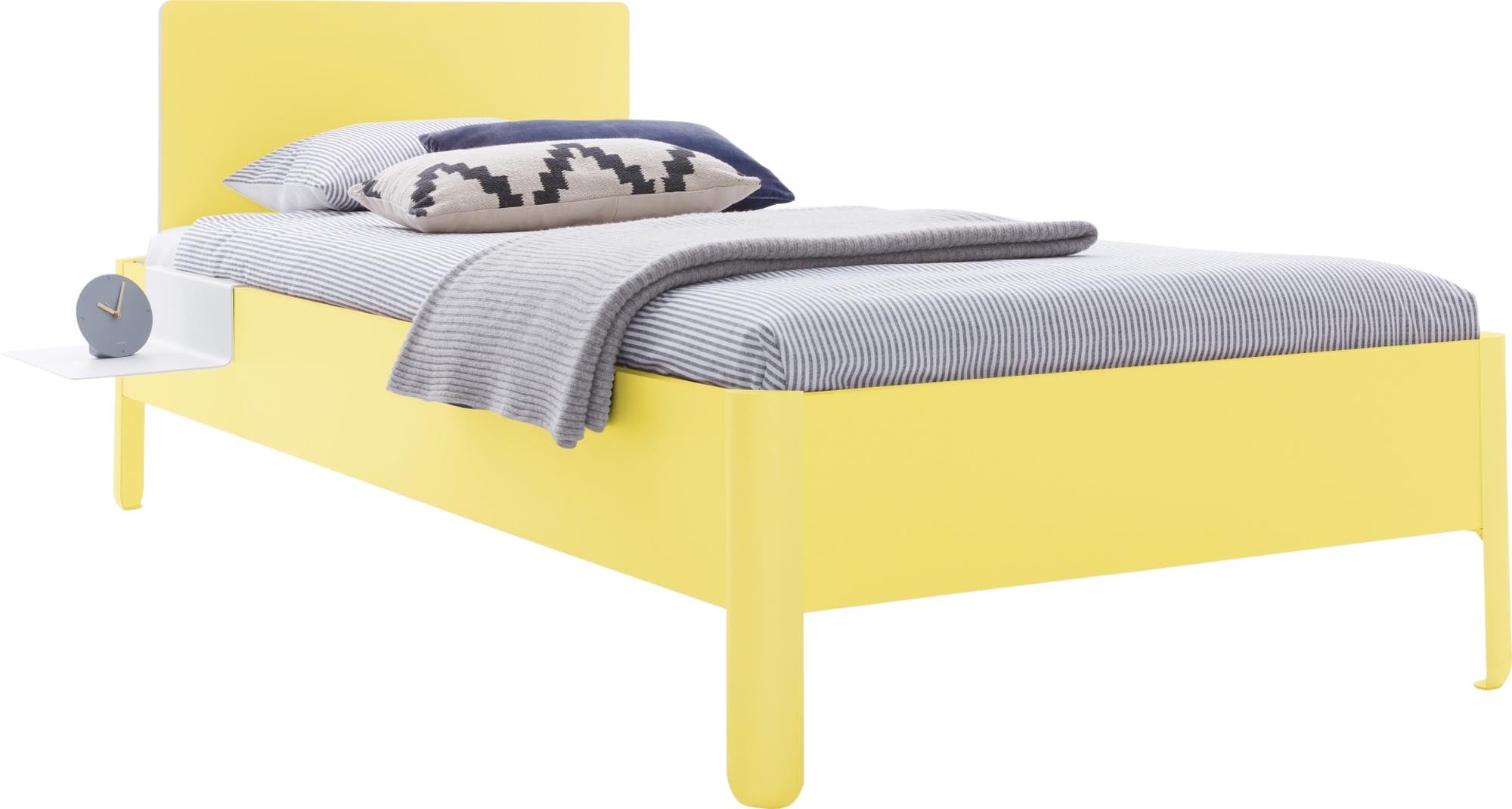 Modernes Nait Einzelbett mit 120 cm Breite und geschmackvollem Kopfteil von Müller Möbelwerkstätten – ideal für zeitgemäße Schlafzimmer.
