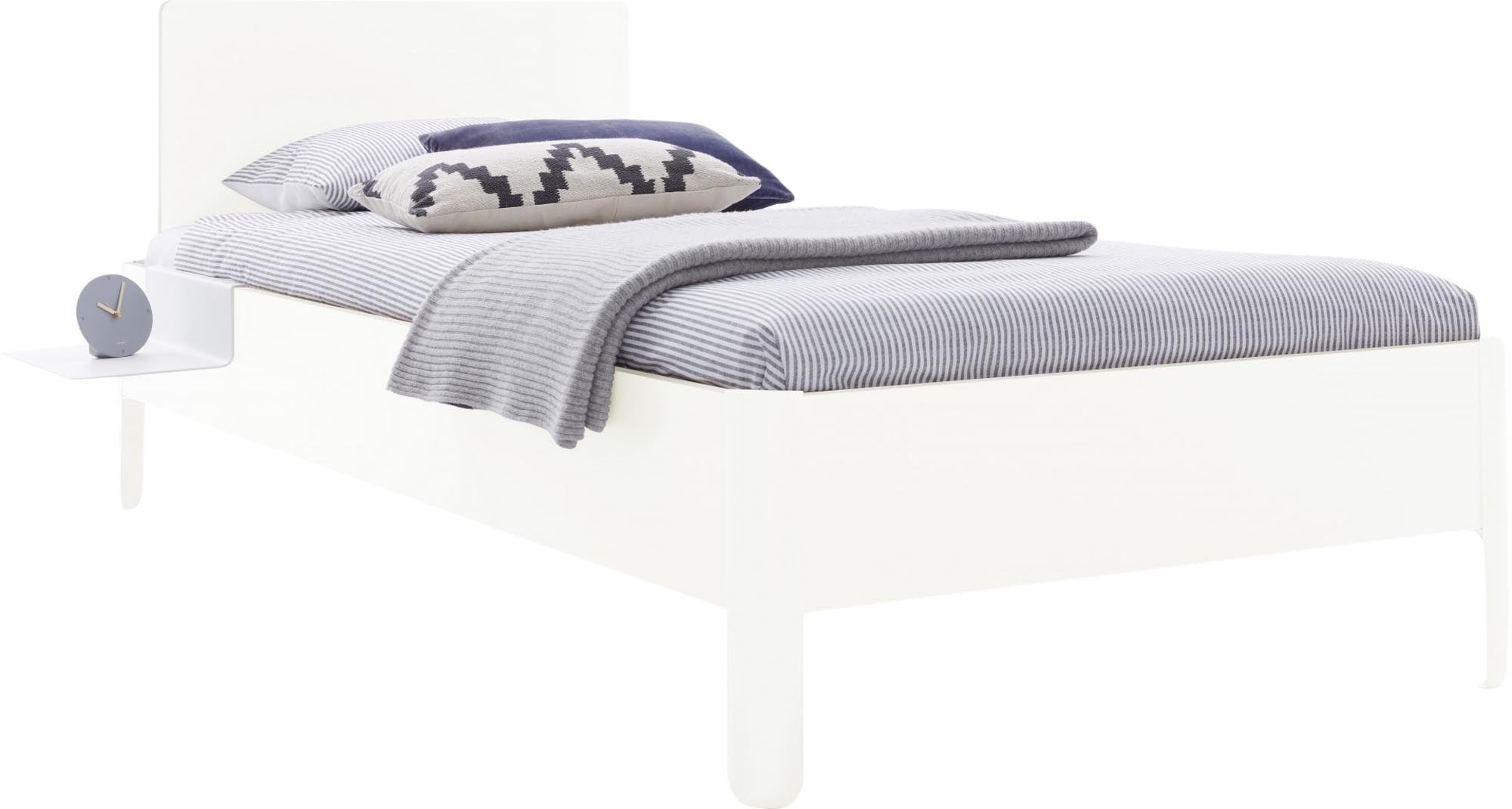 Schlichtes Nait Einzelbett mit ansprechendem Kopfteil, perfekt für zeitgemäße Schlafzimmergestaltung und hohen Schlafkomfort.