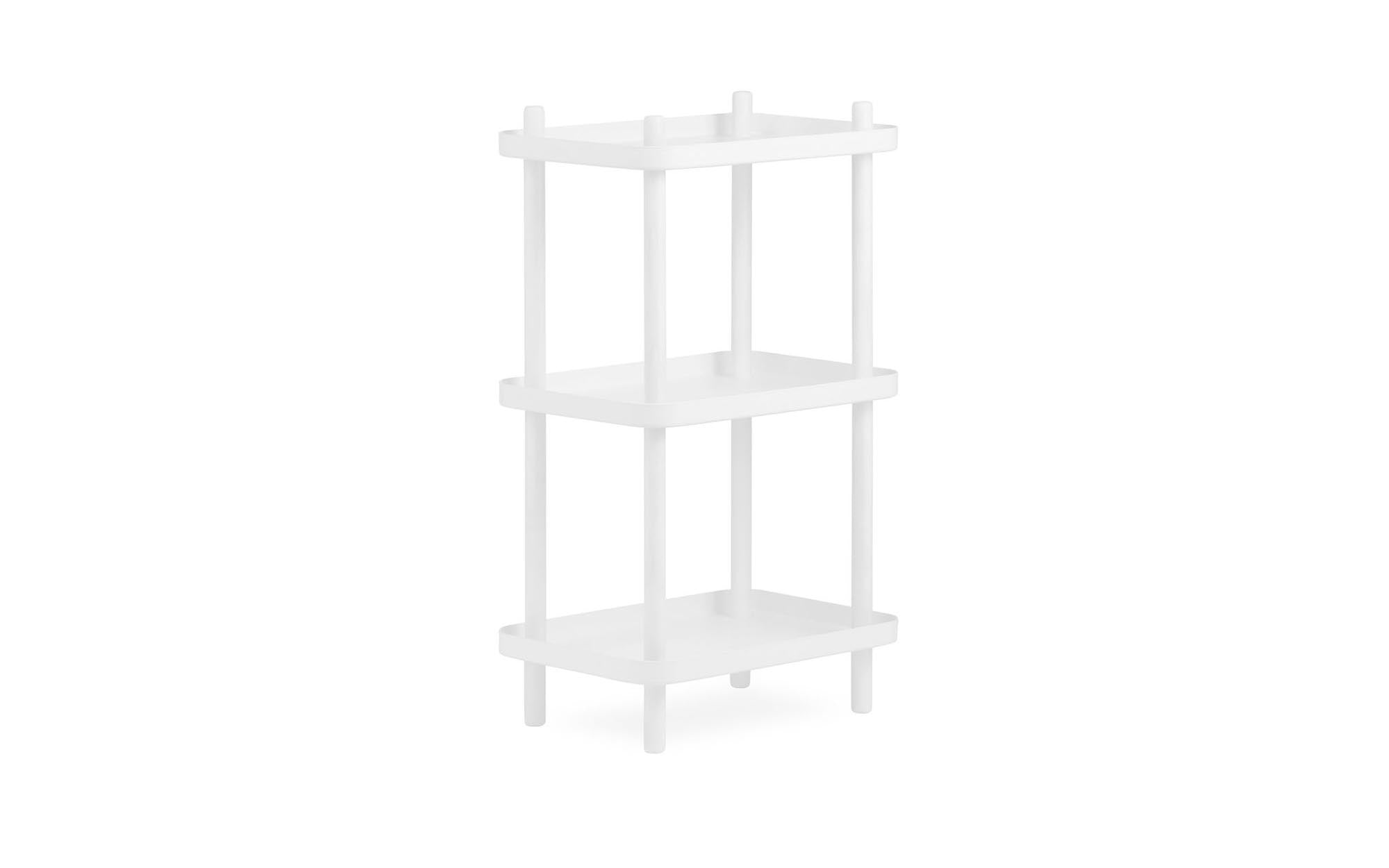 Stylisches Block Regal in Schwarz von Normann Copenhagen – ideal für moderne Wohnräume, bietet viel Stauraum und setzt stilvolle Akzente.