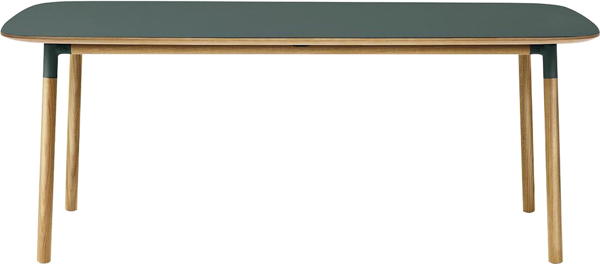 Moderner Esstisch Form 95 x 200 von Normann Copenhagen, ideal für stilvolle Essbereiche und gesellige Runden.